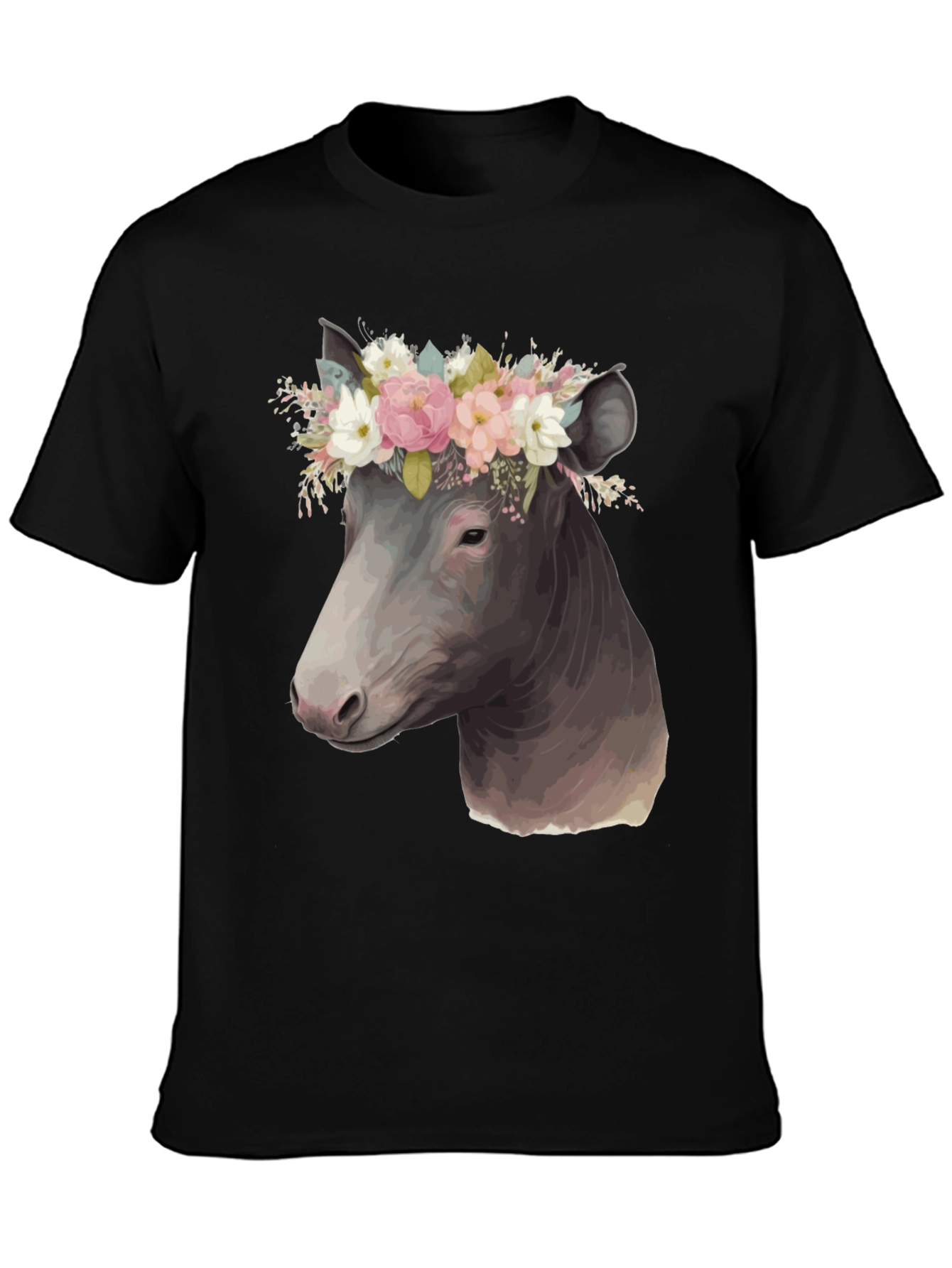 Cow Floral Crown T-Shirt