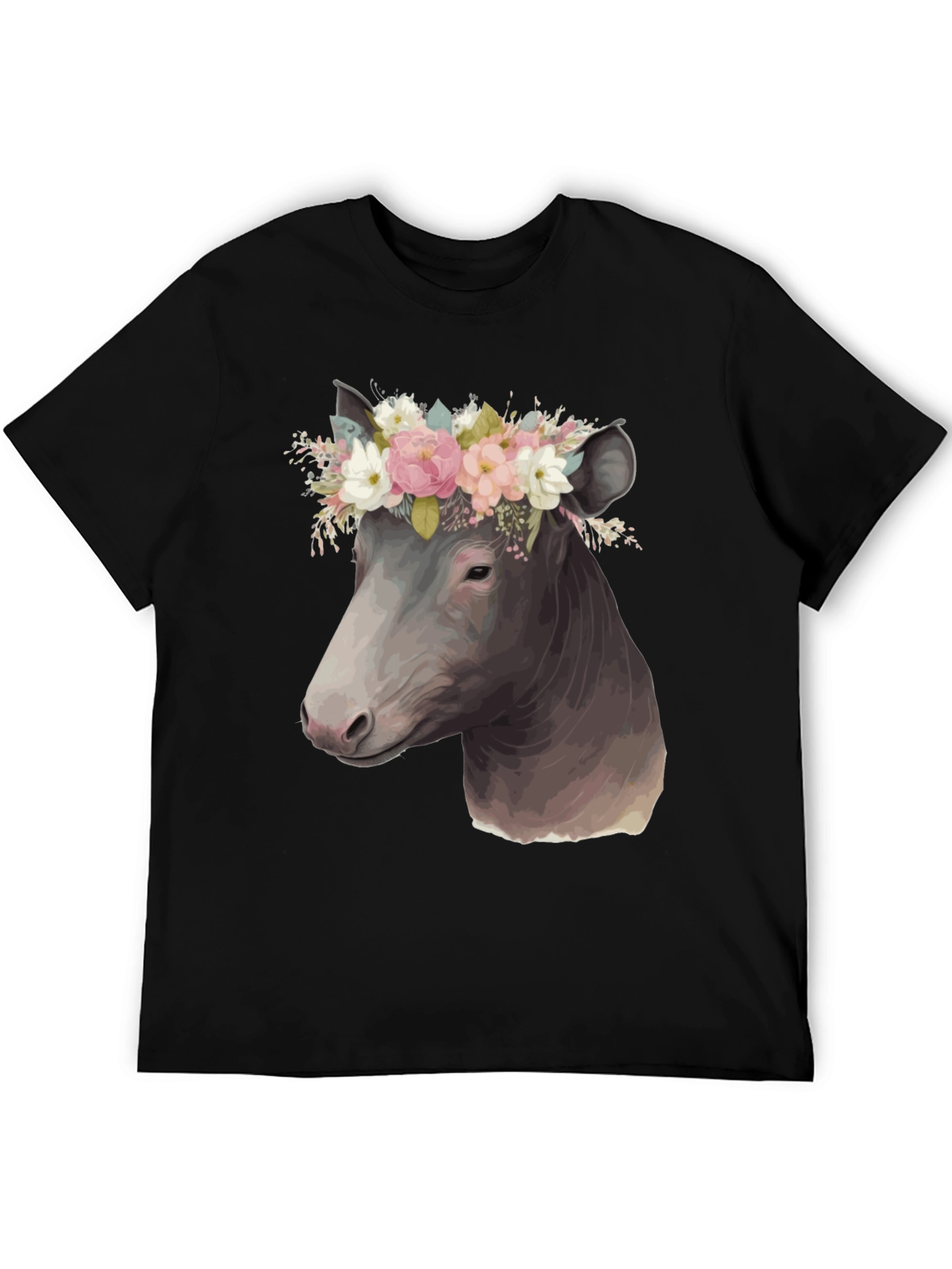 Cow Floral Crown T-Shirt