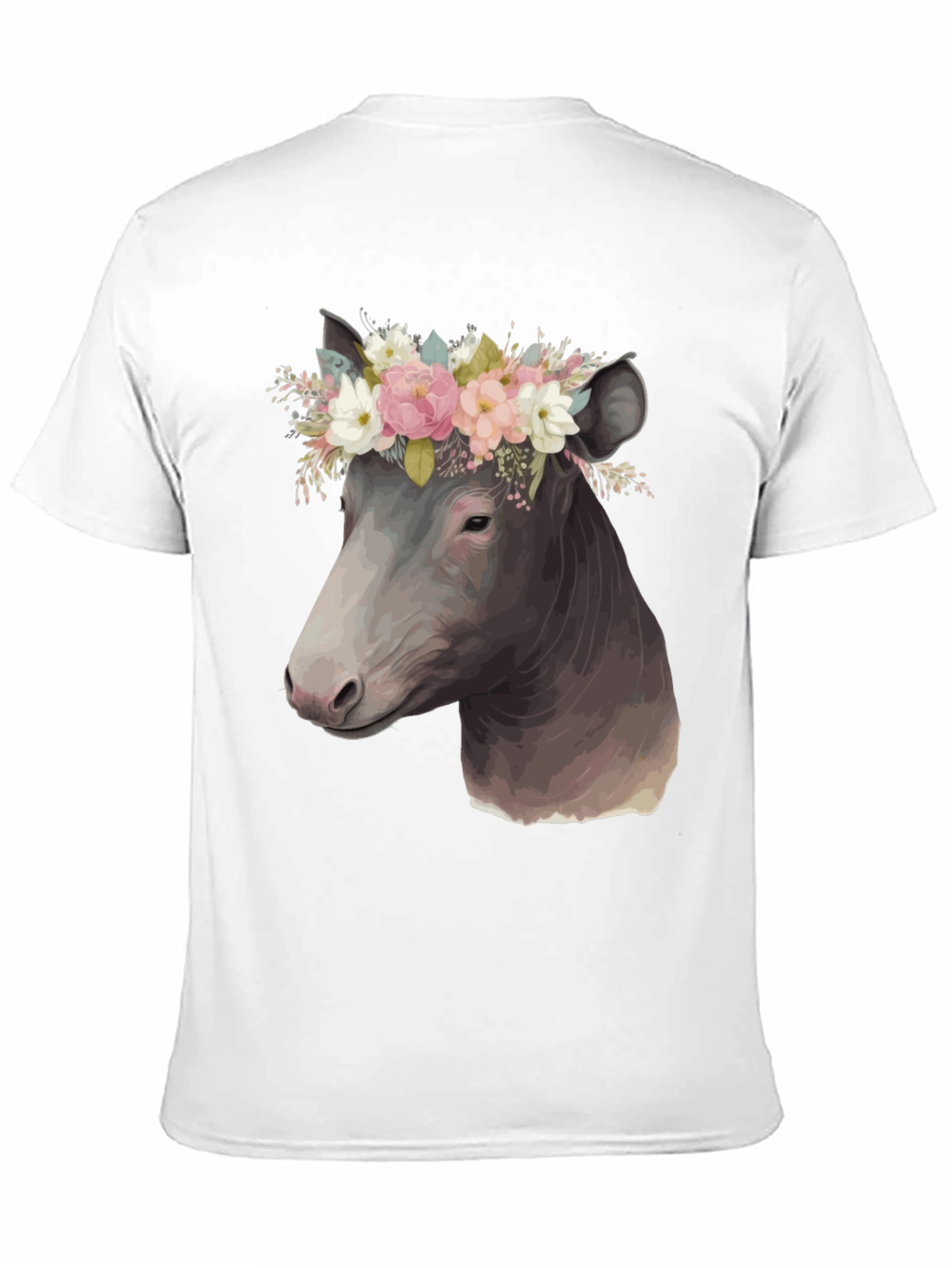 Cow Floral Crown T-Shirt