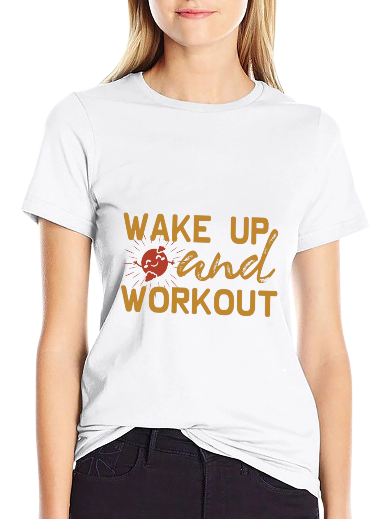 Wake Up and Workout Graphic T-Shirt