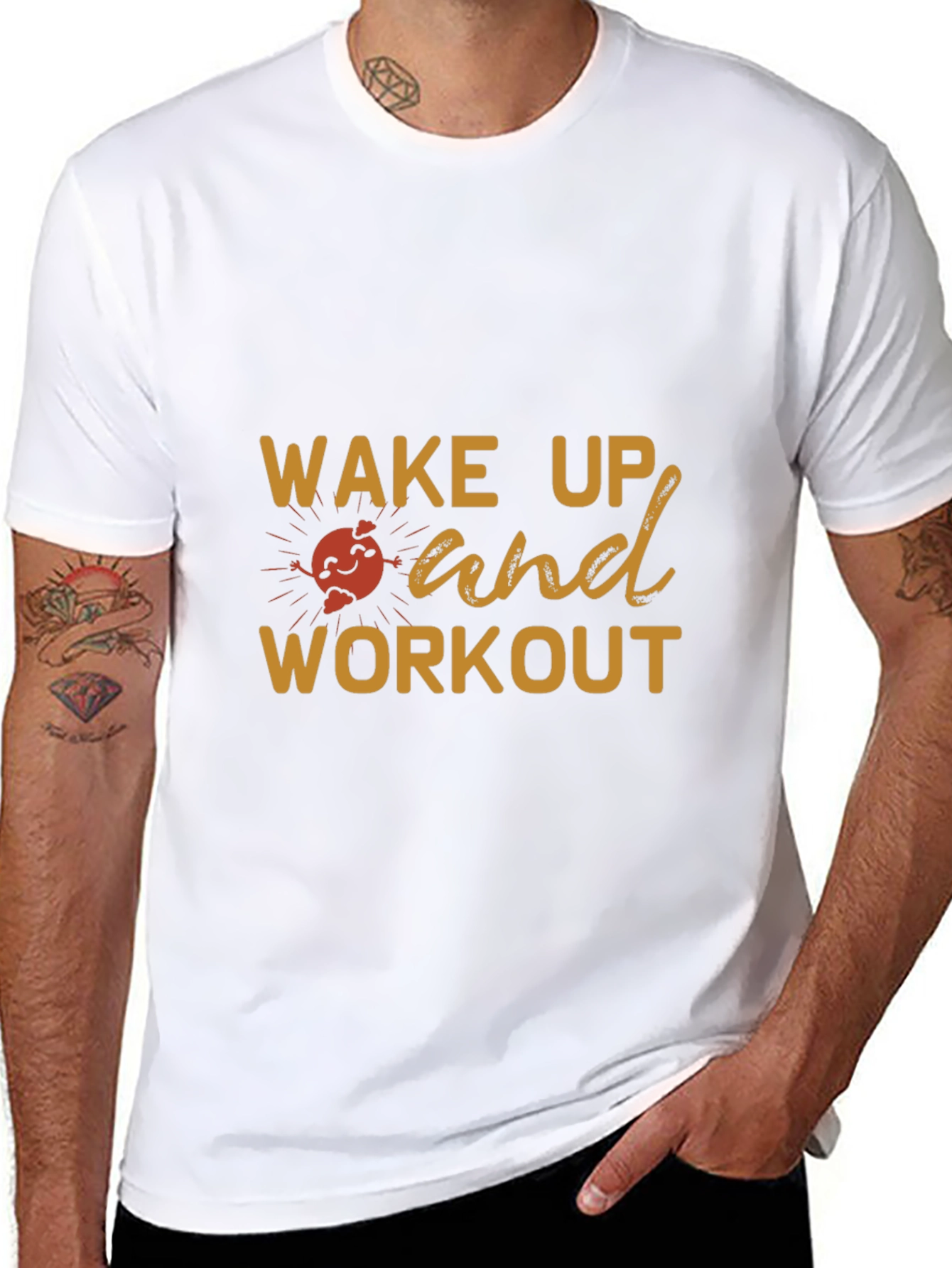 Wake Up and Workout Graphic T-Shirt