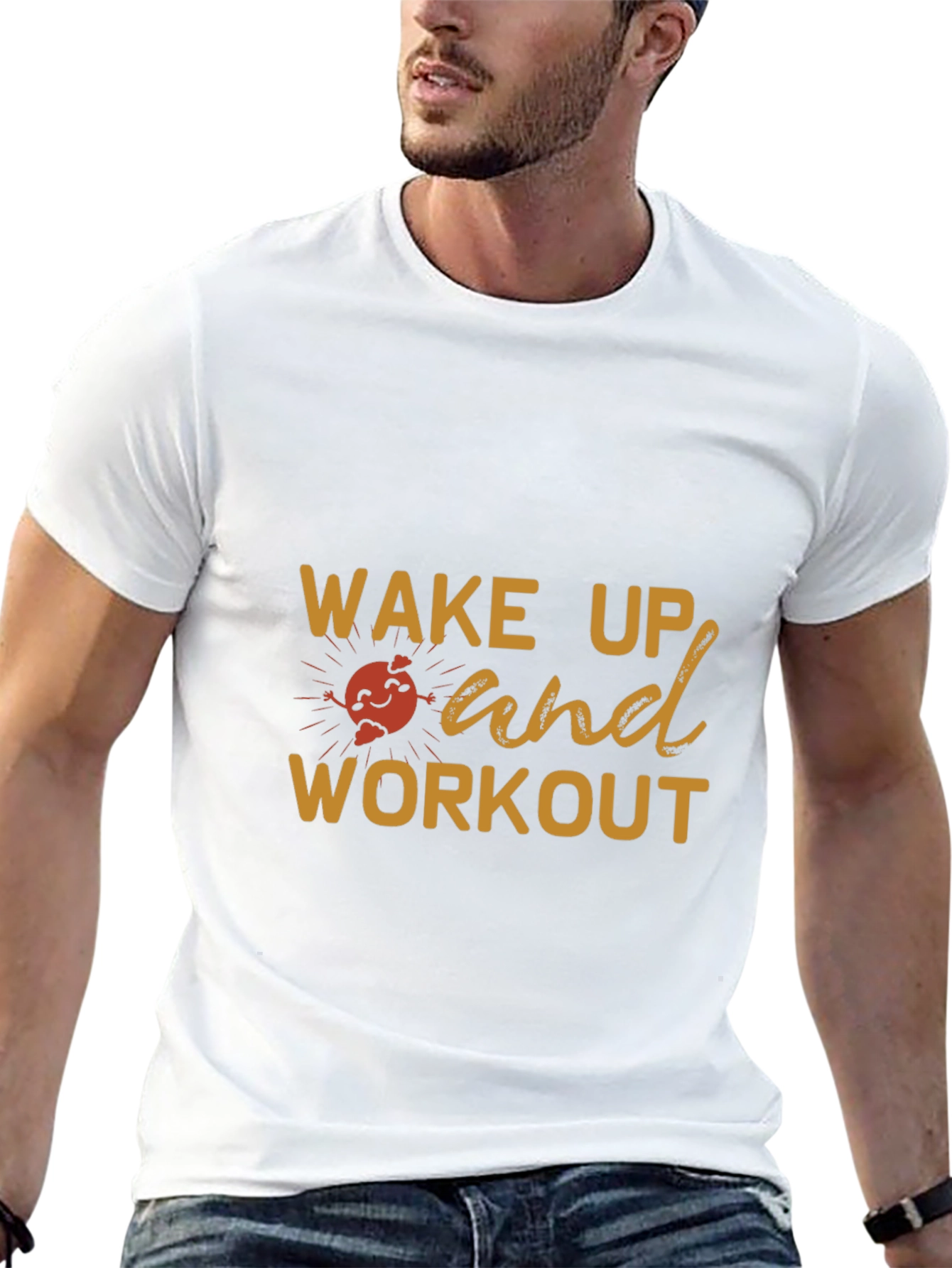 Wake Up and Workout Graphic T-Shirt
