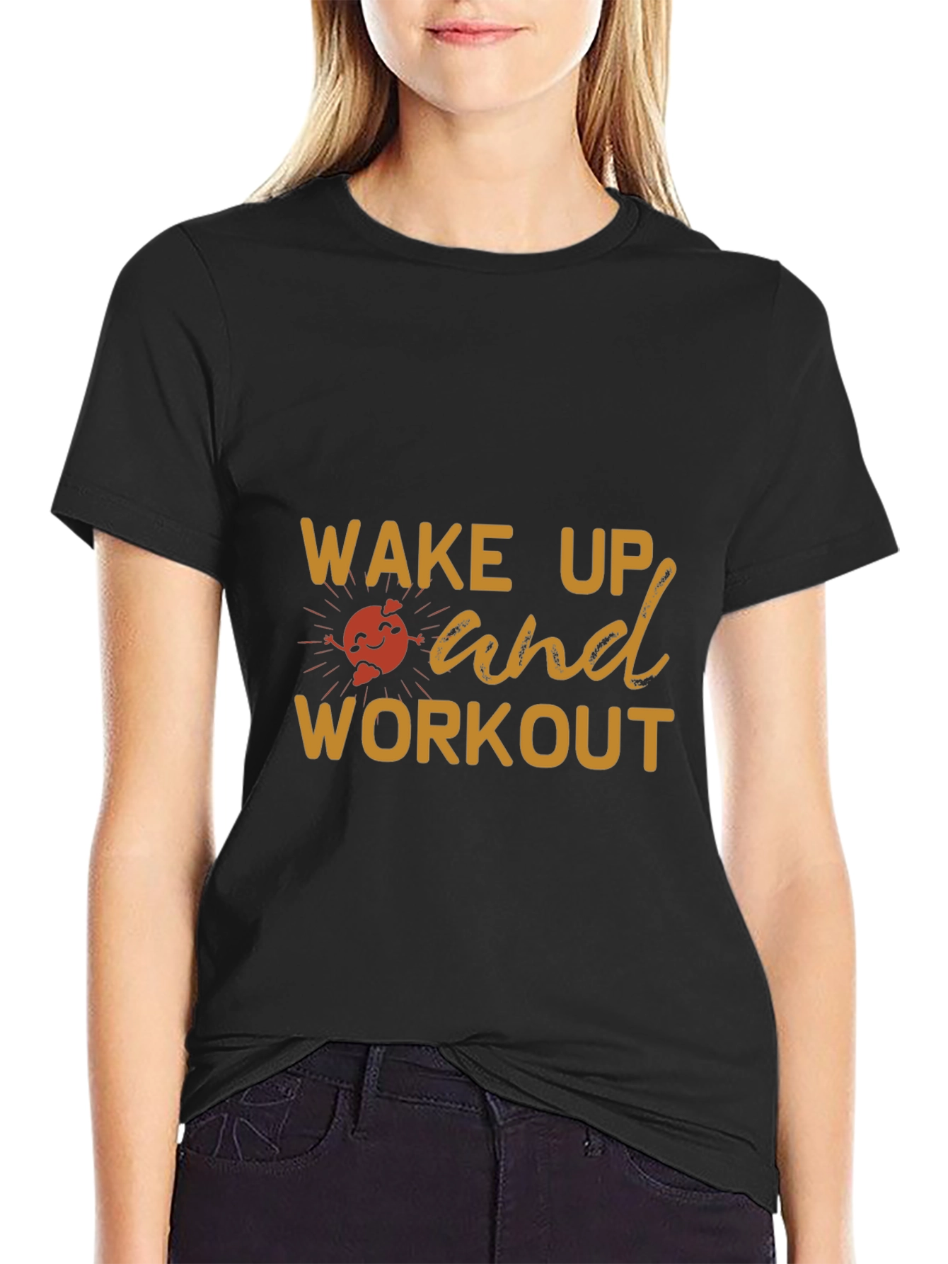Wake Up and Workout Graphic T-Shirt