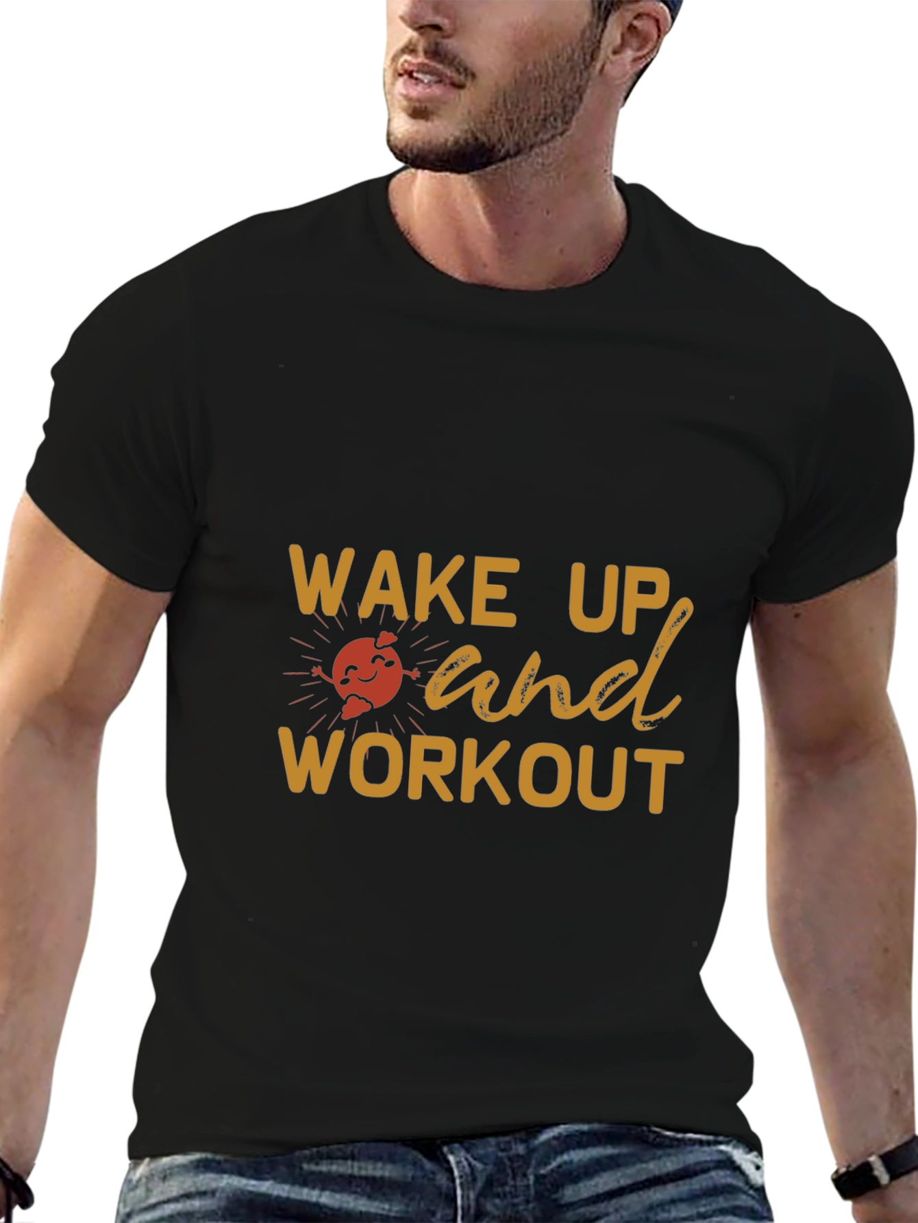 Wake Up and Workout Graphic T-Shirt