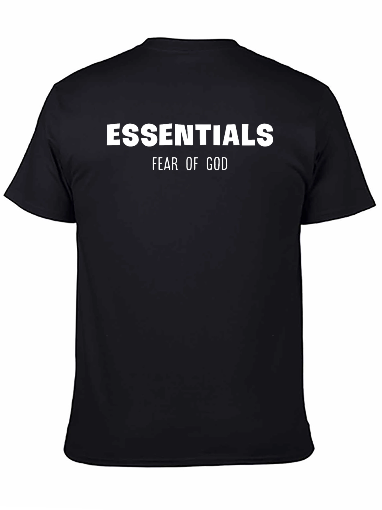 Essentials Fear of God Black Graphic Tee