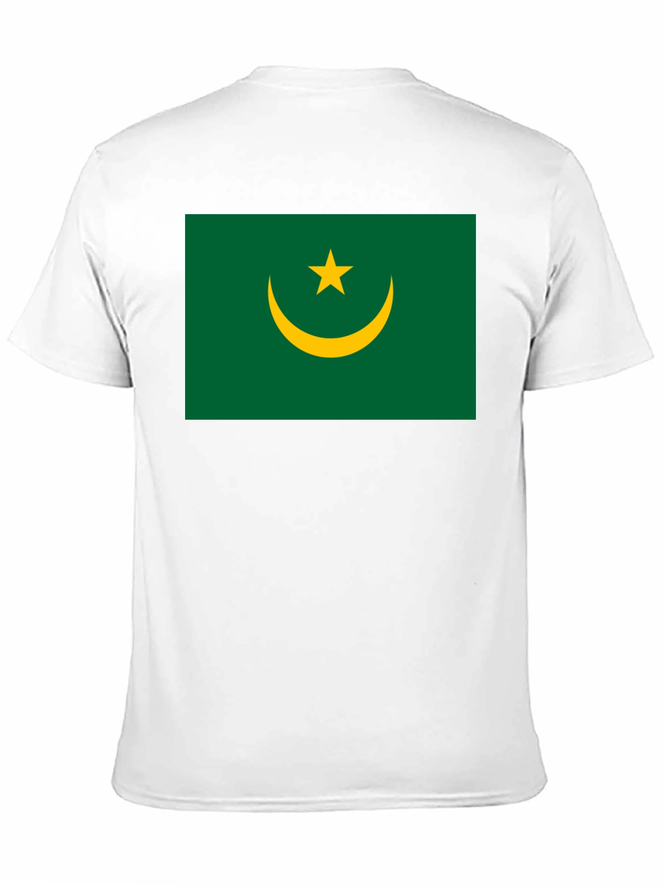Mauritania Flag Graphic T-Shirt - Black
