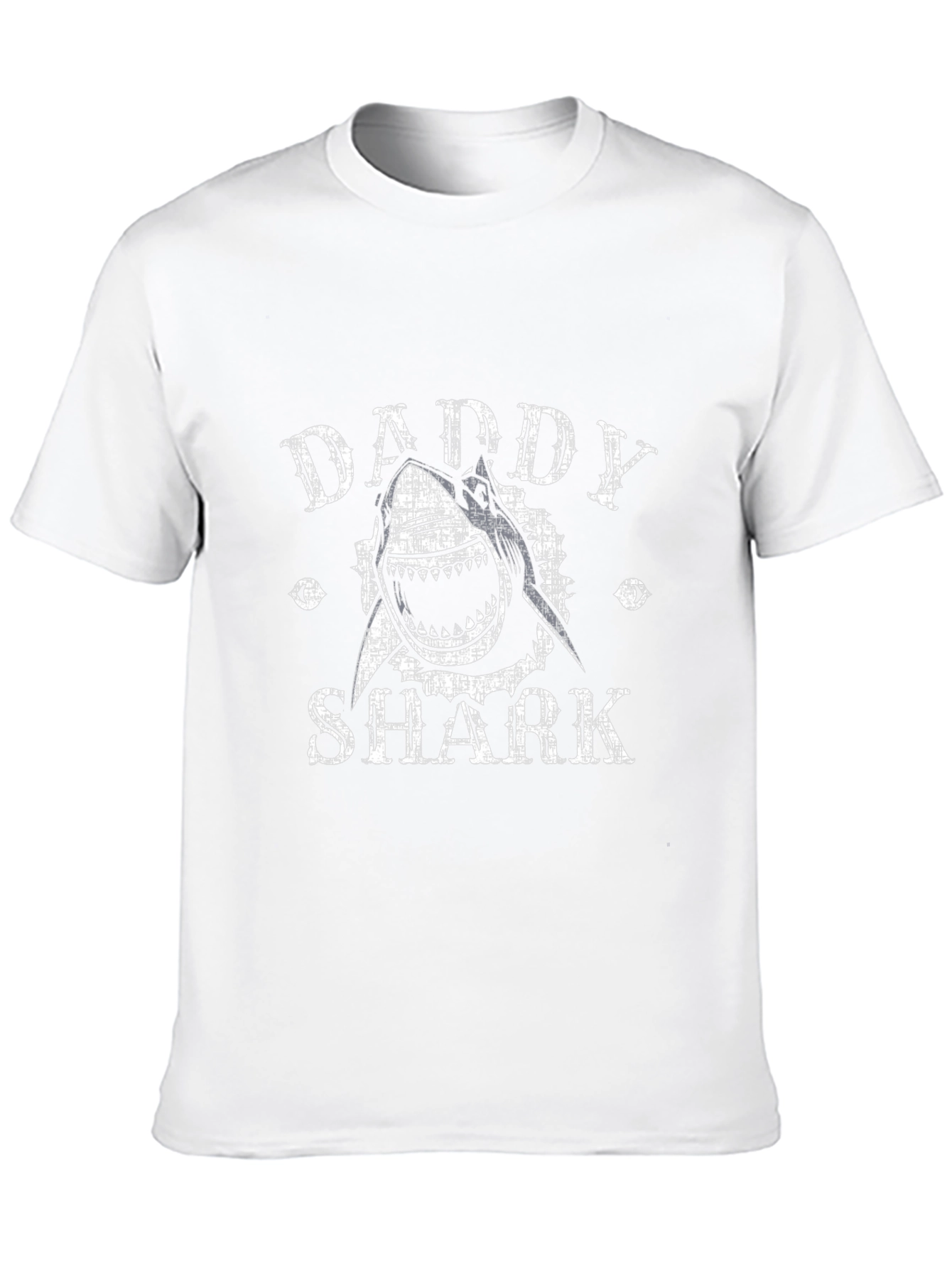 Daddy Shark Graphic Print Black T-Shirt