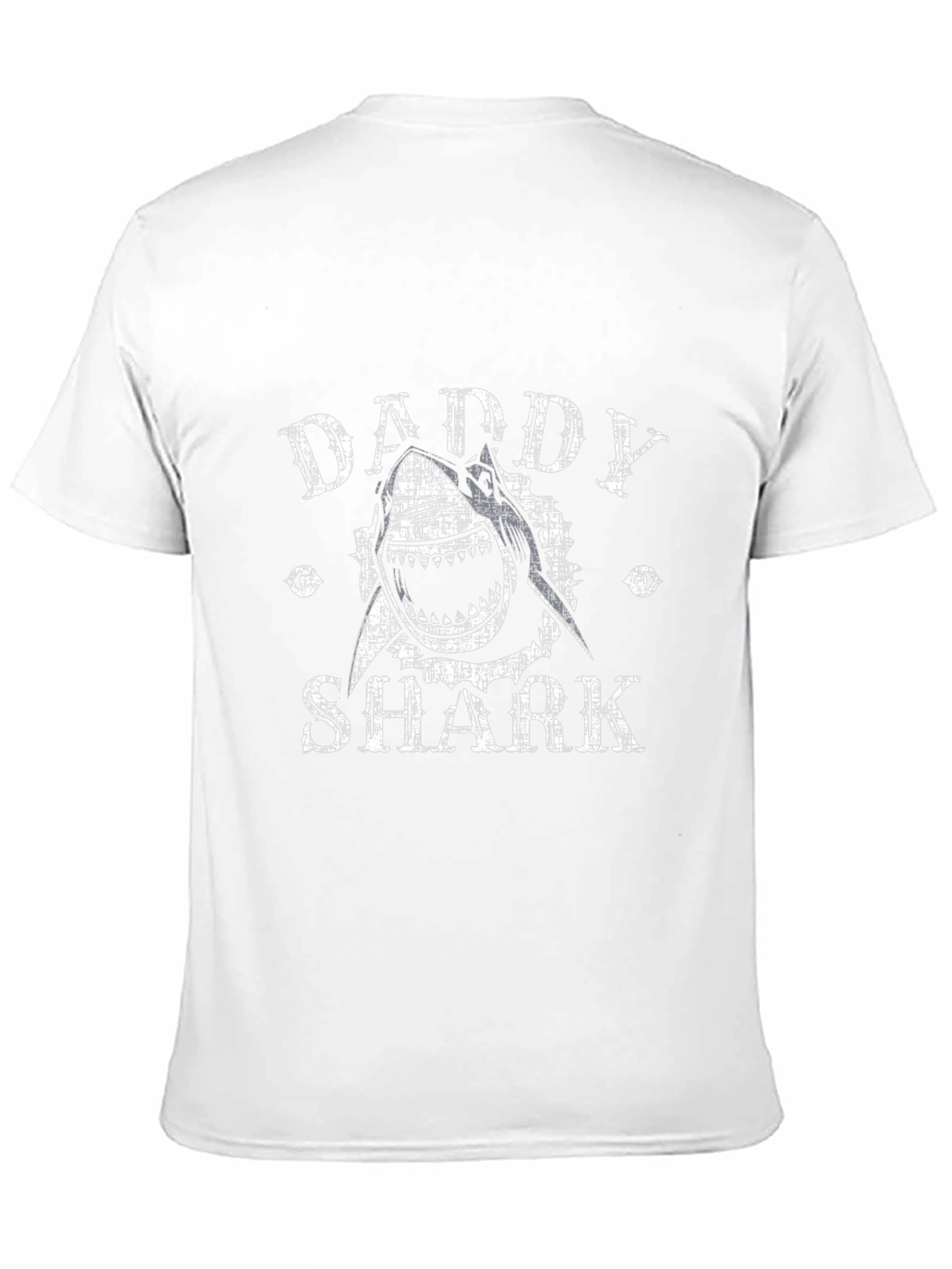 Daddy Shark Graphic Print Black T-Shirt