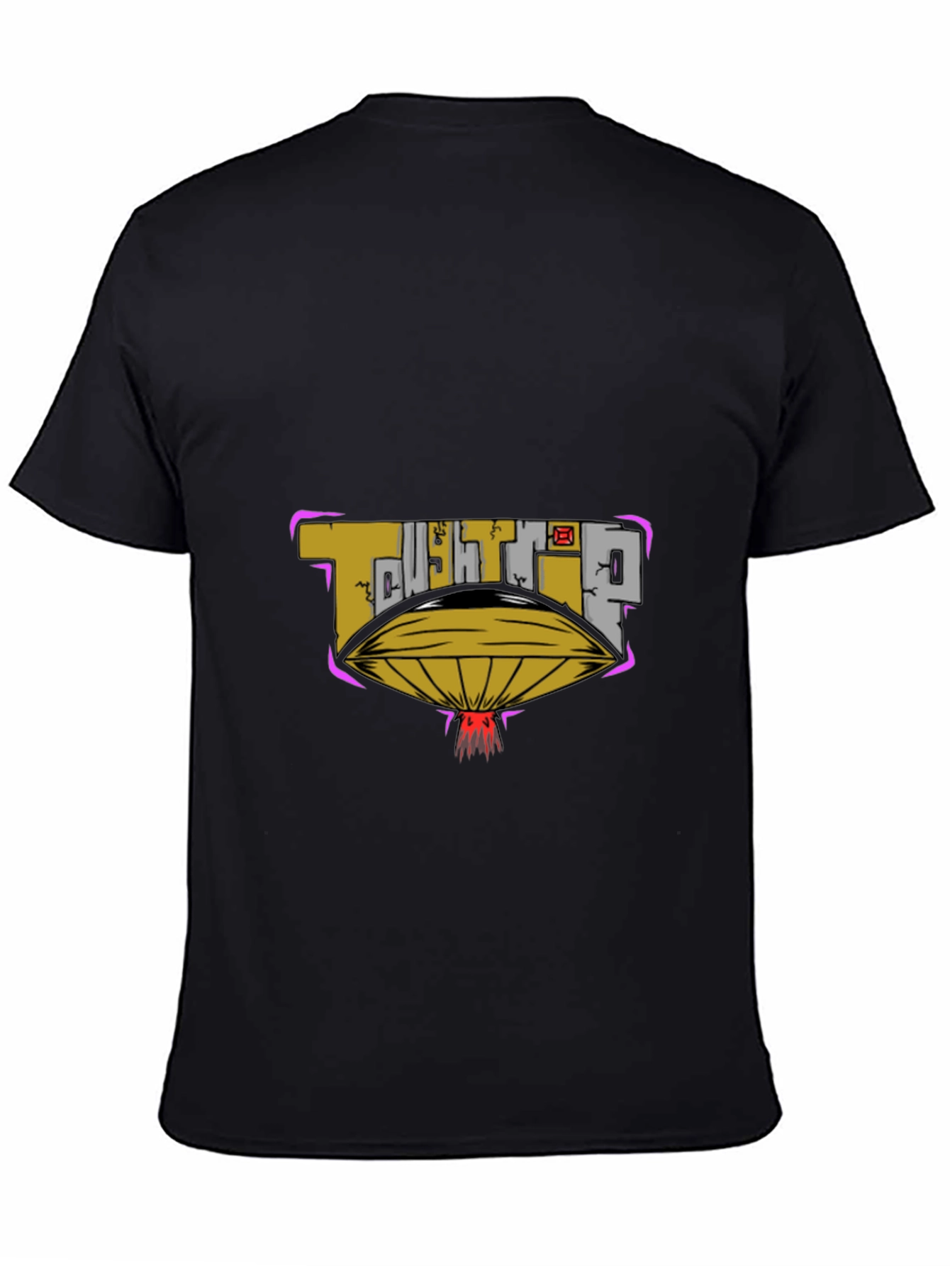 Tough Trip UFO Graphic Black Tee