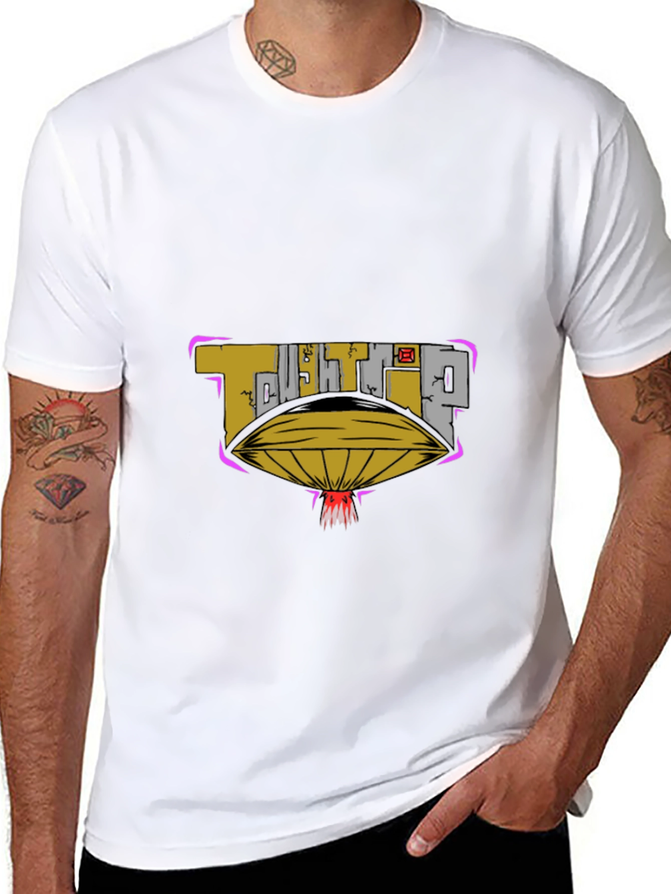 Tough Trip UFO Graphic Black Tee