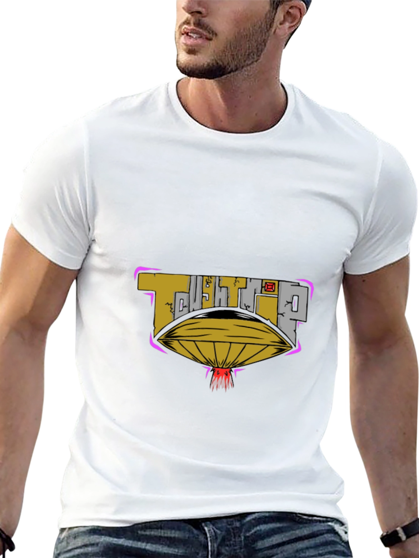 Tough Trip UFO Graphic Black Tee