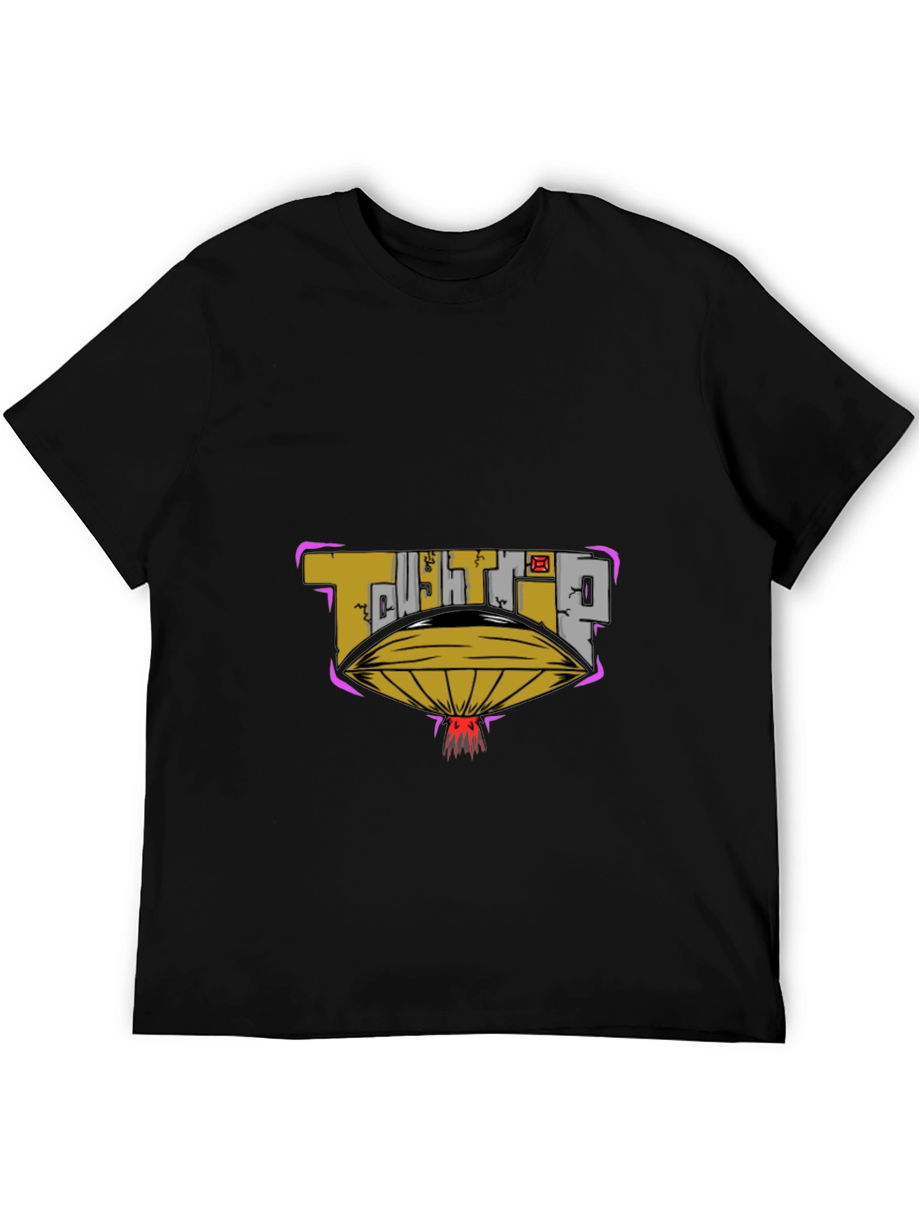 Tough Trip UFO Graphic Black Tee