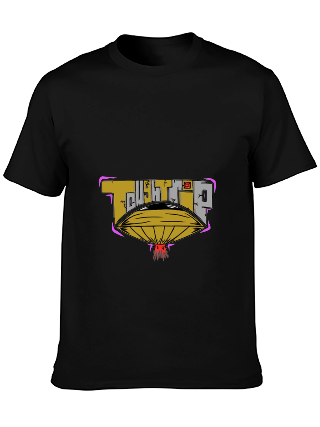 Tough Trip UFO Graphic Black Tee