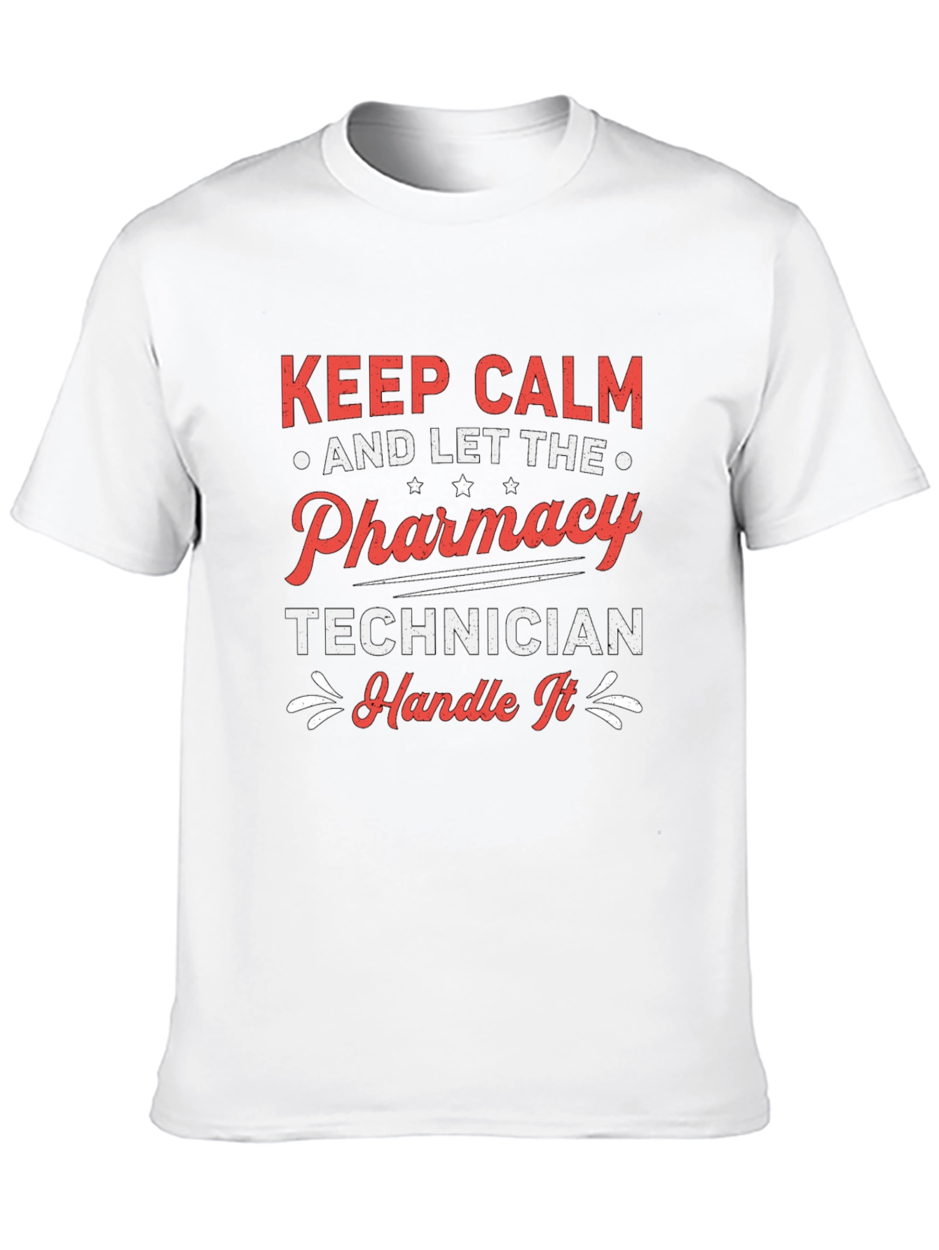 Keep Calm Pharmacy Technician Black T-Shirt