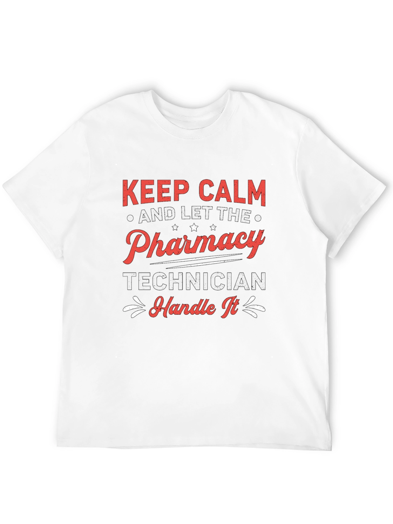 Keep Calm Pharmacy Technician Black T-Shirt