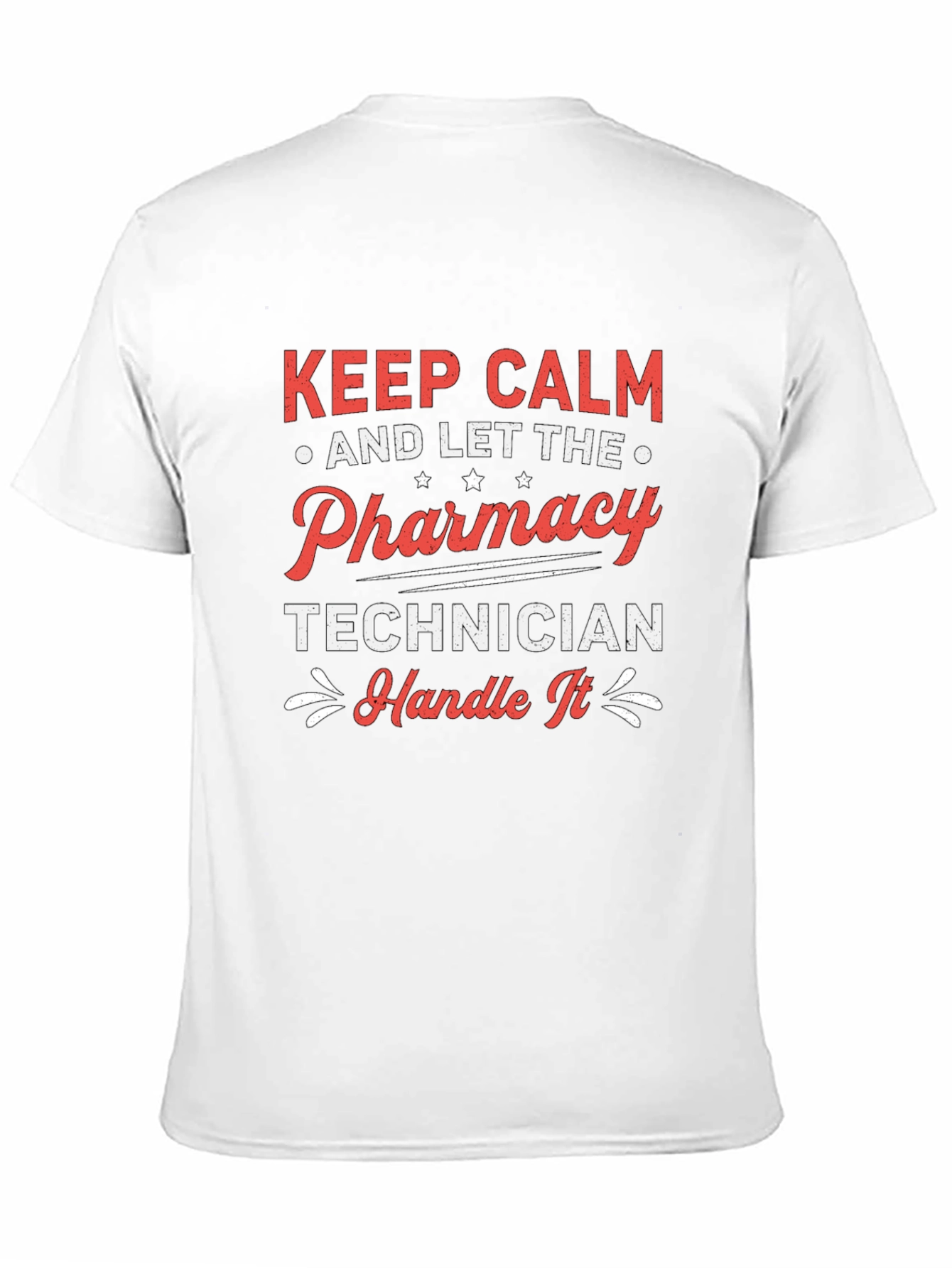 Keep Calm Pharmacy Technician Black T-Shirt