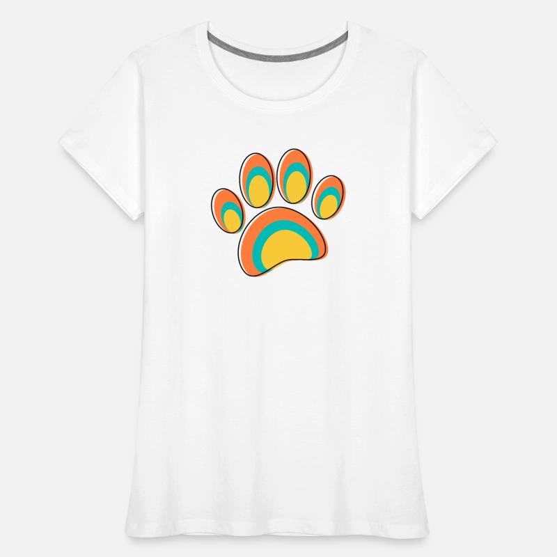 Mid Century Modern Dog Paw Print