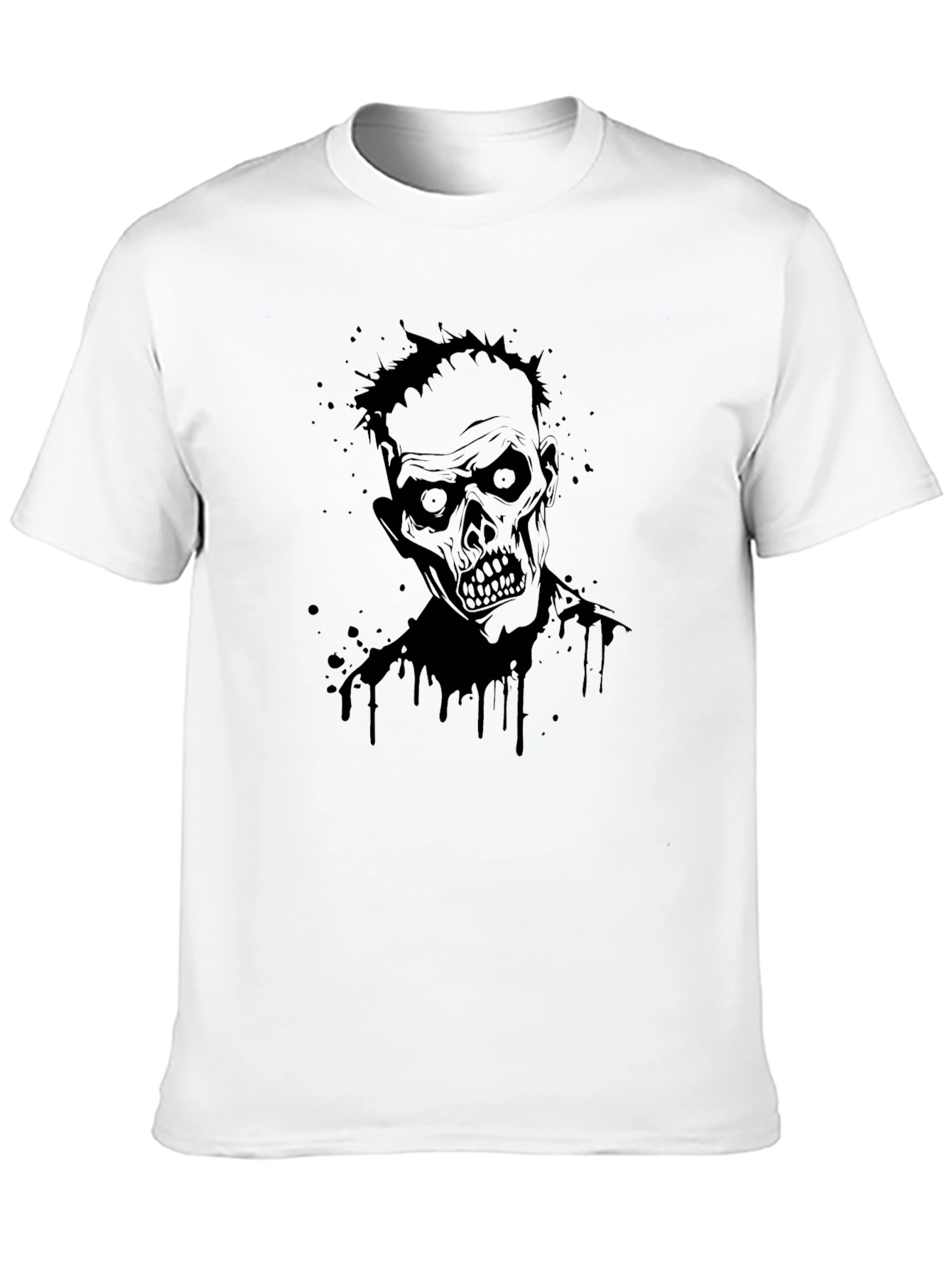 Zombie Graphic T-Shirt - Mens Black Tee