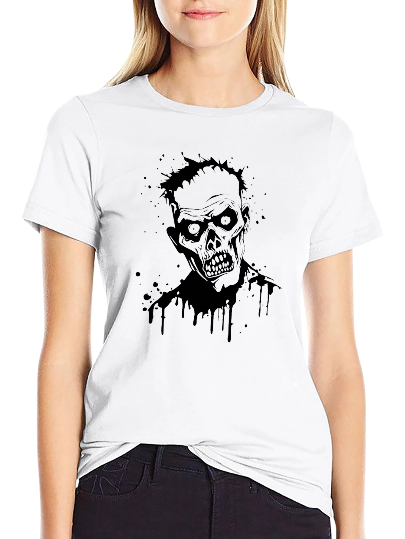 Zombie Graphic T-Shirt - Mens Black Tee