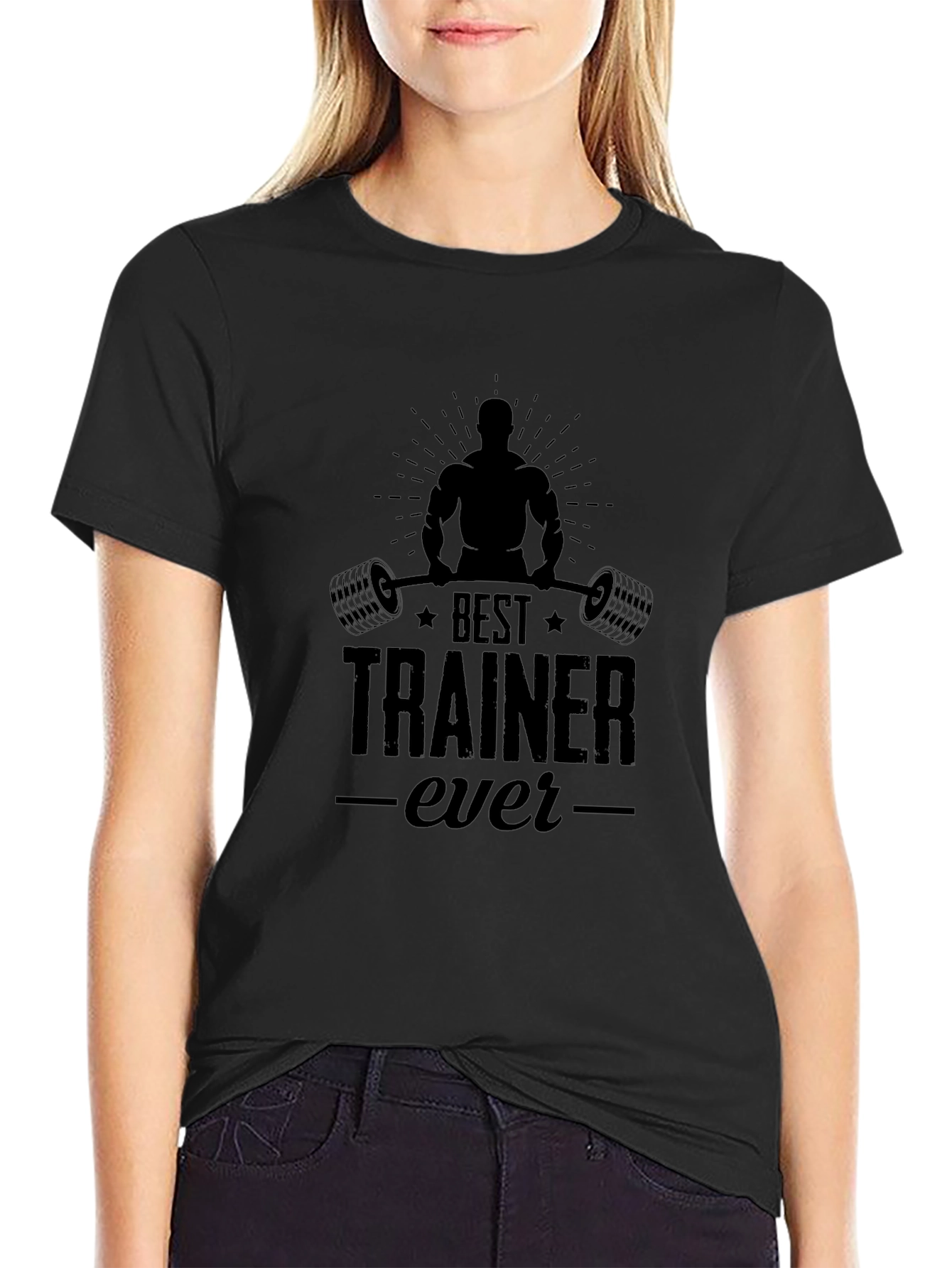 Best Trainer Ever Black Graphic T-Shirt
