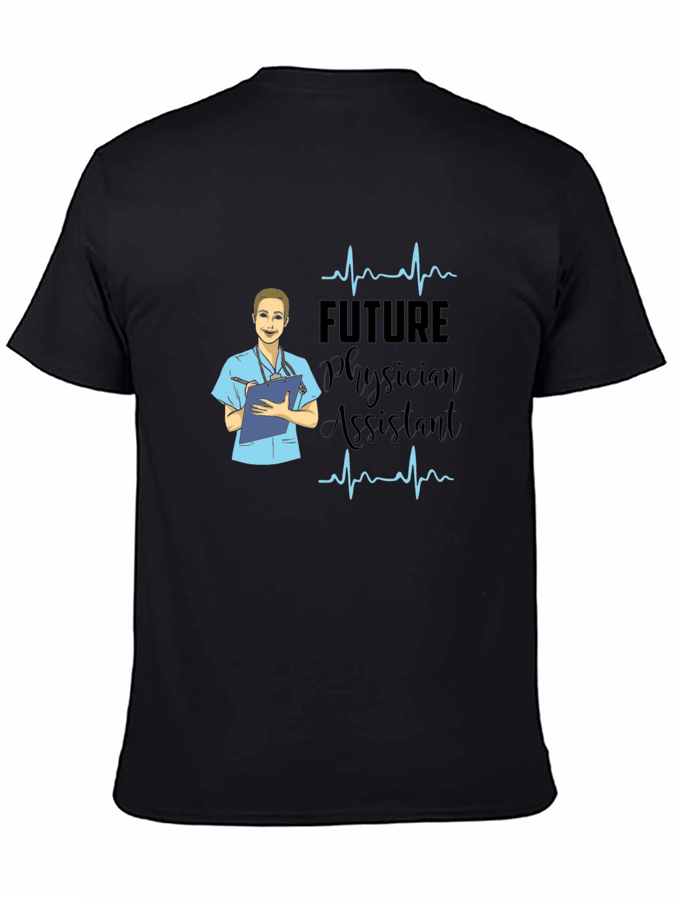 Future Physician Assistant Black T-Shirt
