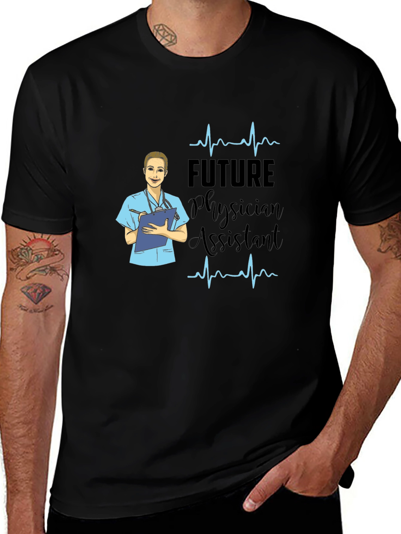 Future Physician Assistant Black T-Shirt