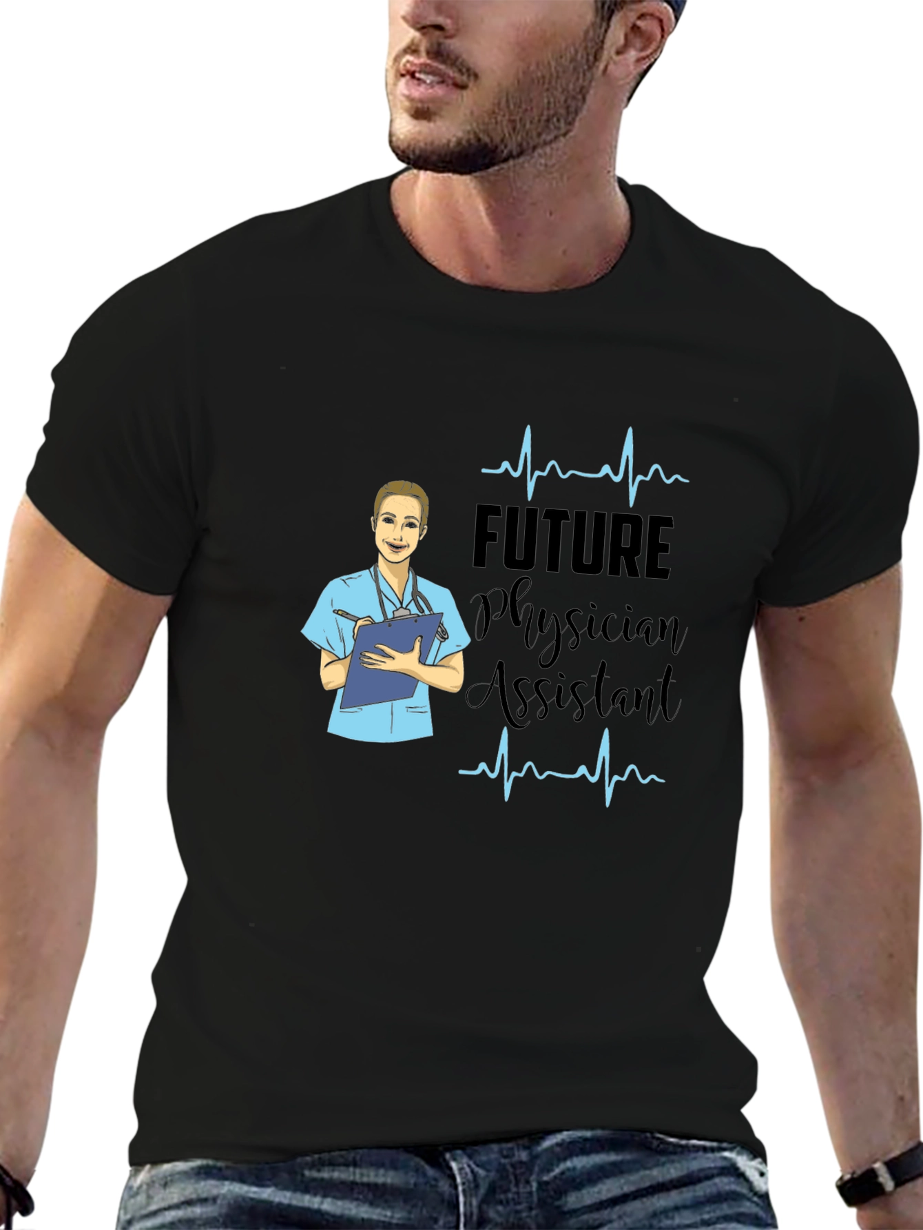 Future Physician Assistant Black T-Shirt