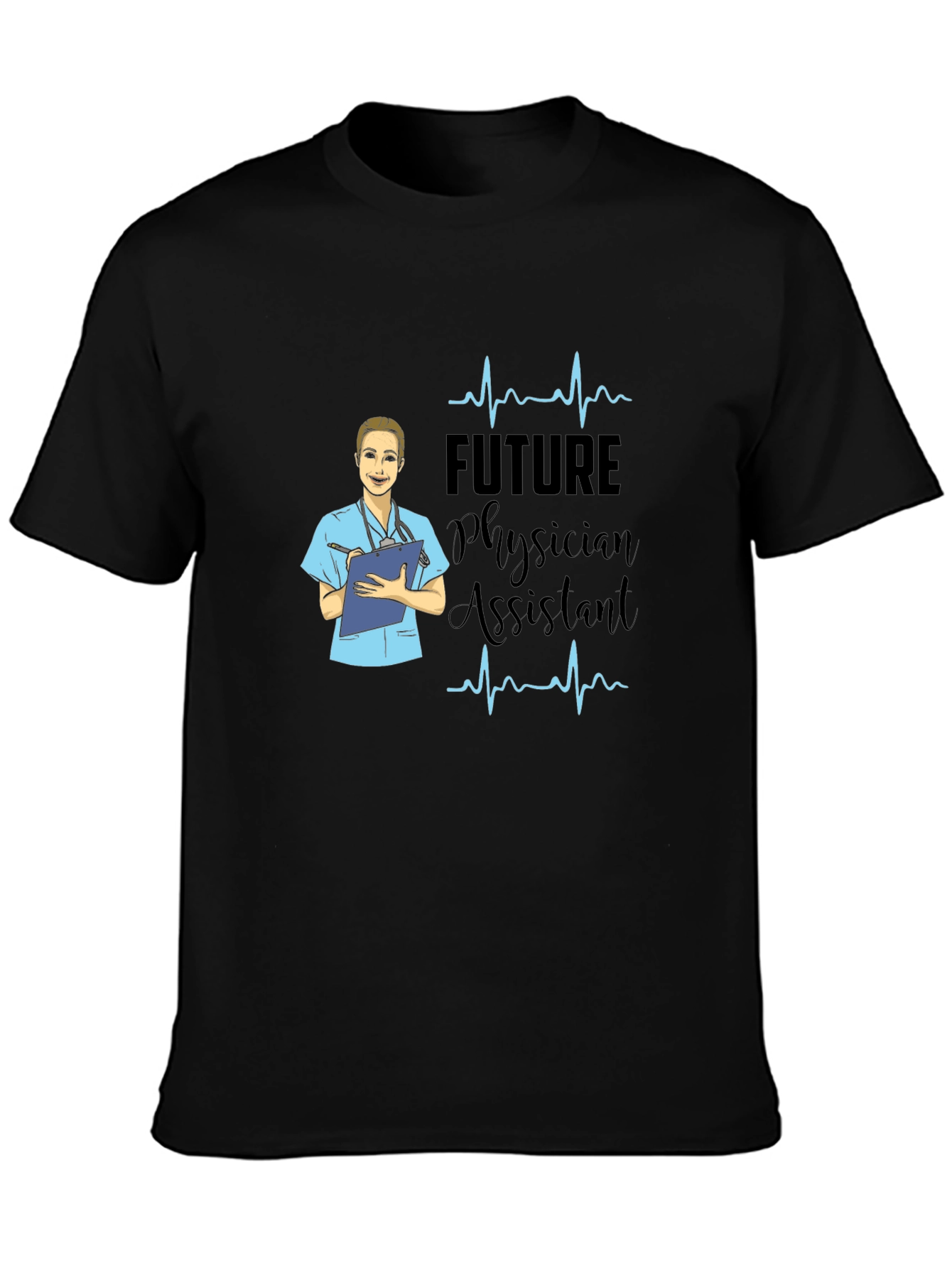 Future Physician Assistant Black T-Shirt