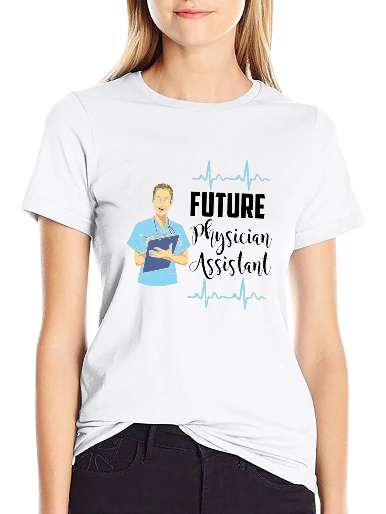 Future Physician Assistant Black T-Shirt