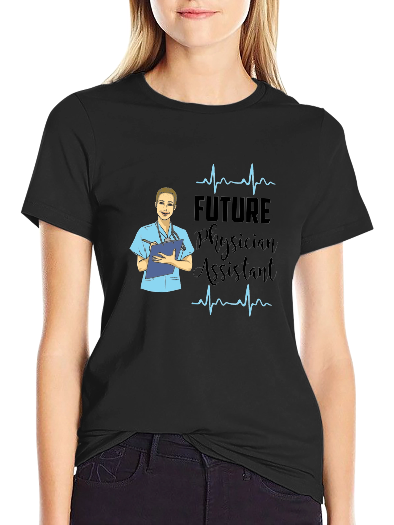 Future Physician Assistant Black T-Shirt