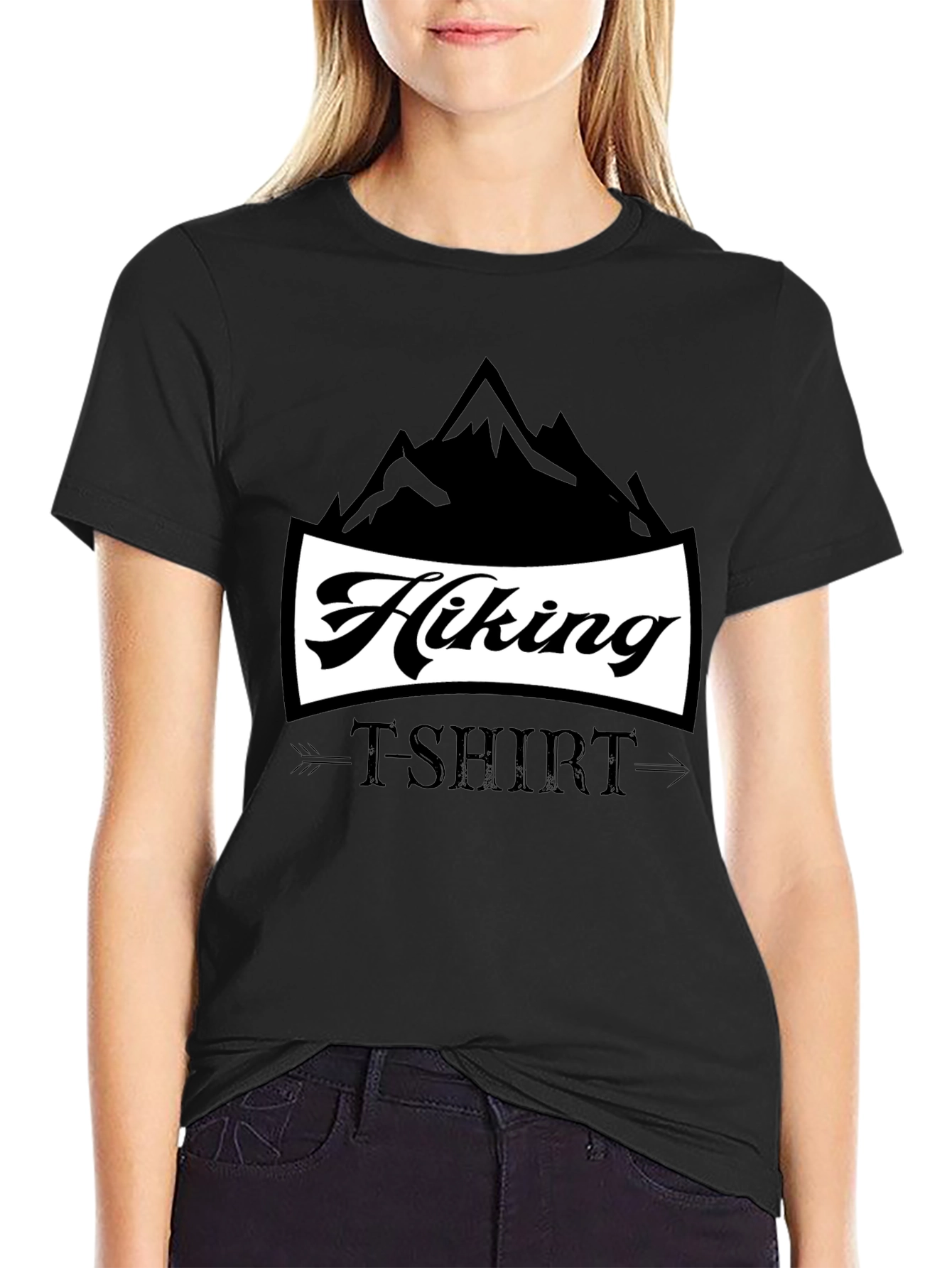 Hiking T-Shirt - Mountain Design