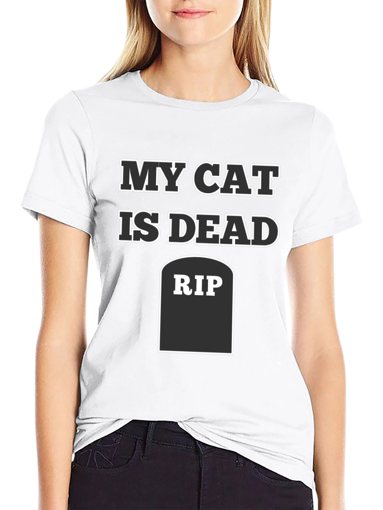 My Cat is Dead Funny RIP T-Shirt