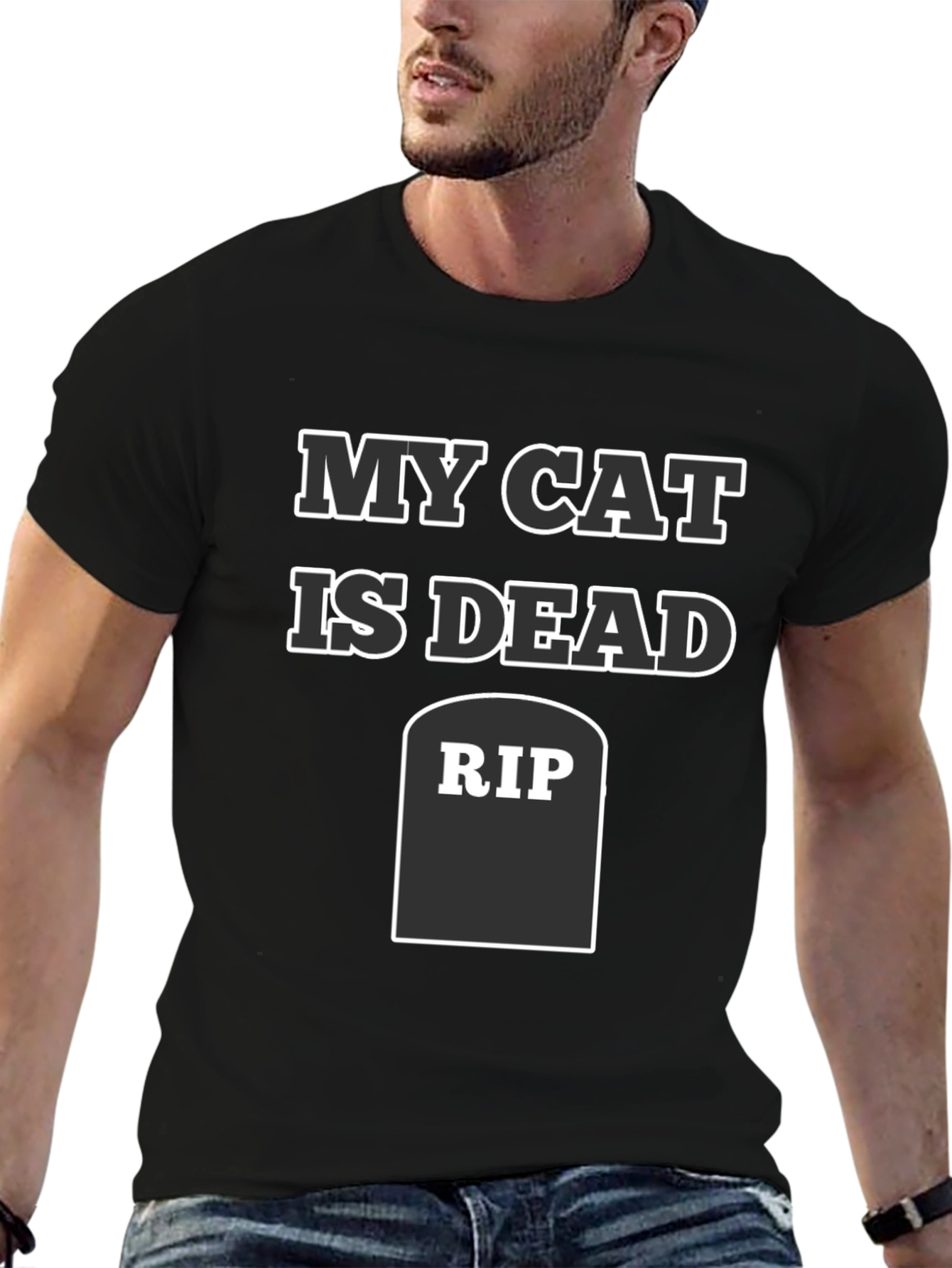 My Cat is Dead Funny RIP T-Shirt
