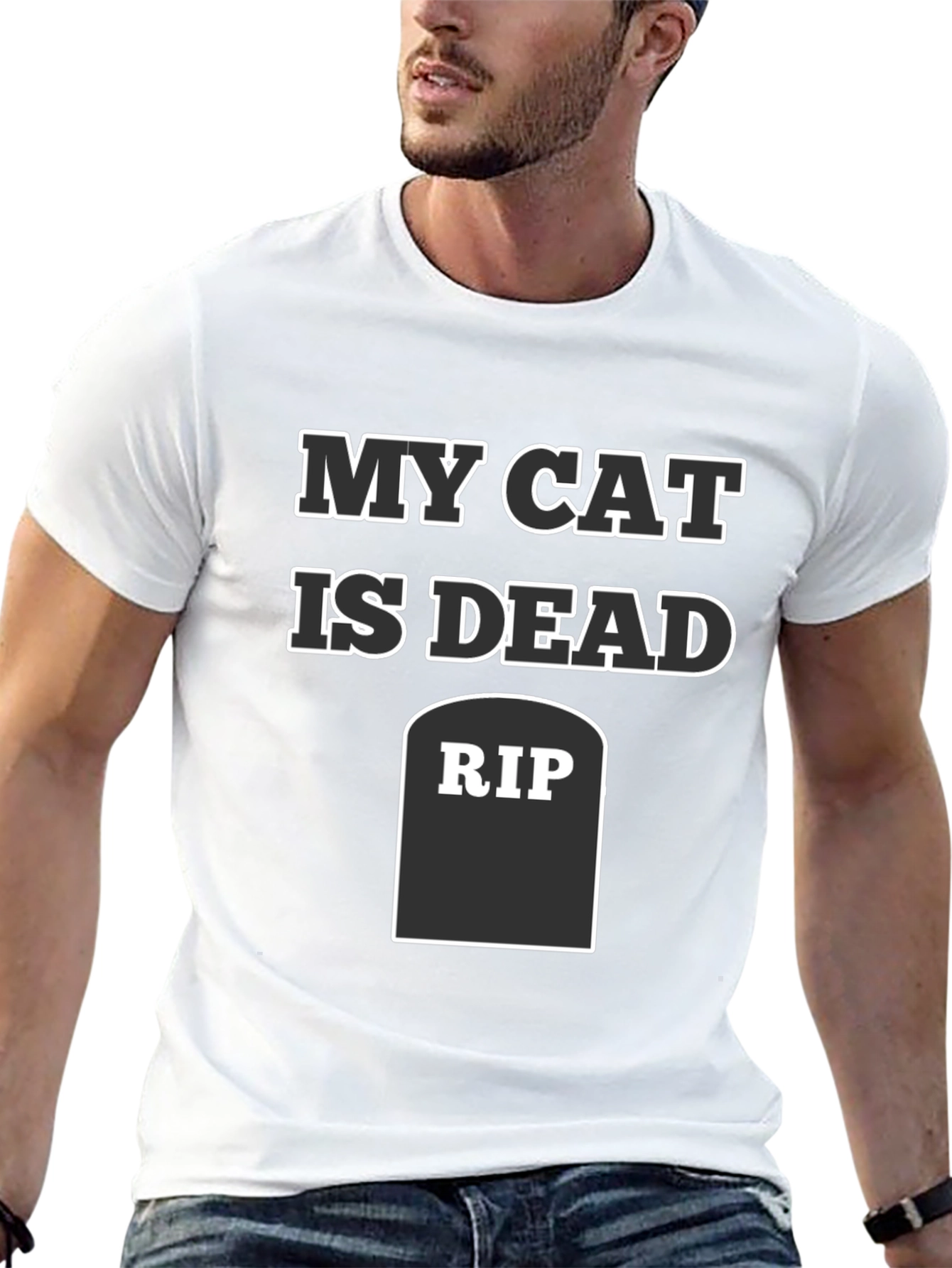 My Cat is Dead Funny RIP T-Shirt