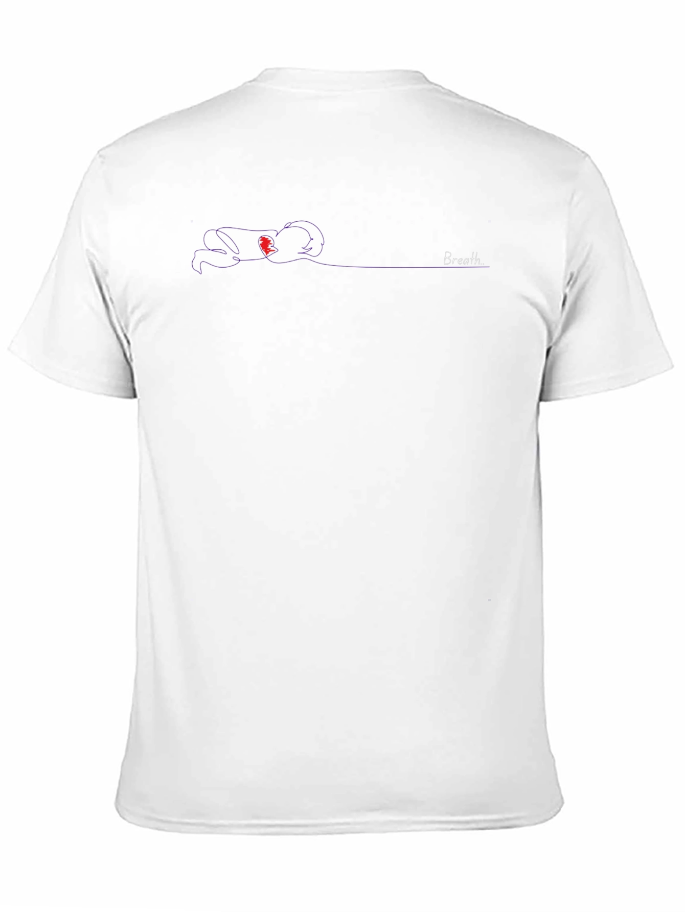 Breath Tee - Simple Line Art Design
