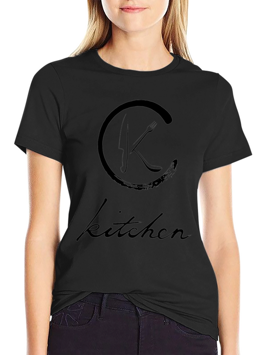 Kitchen Logo Black T-Shirt - Chef Style