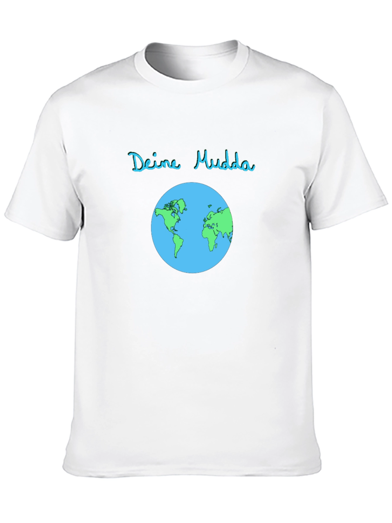 Deine Mudda Earth Graphic T-Shirt - Black