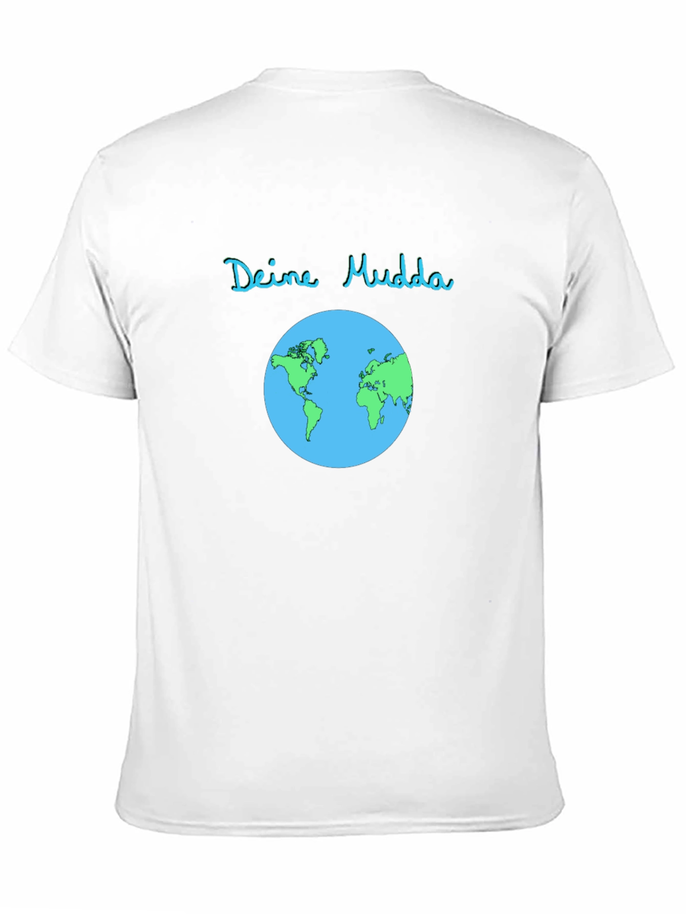 Deine Mudda Earth Graphic T-Shirt - Black