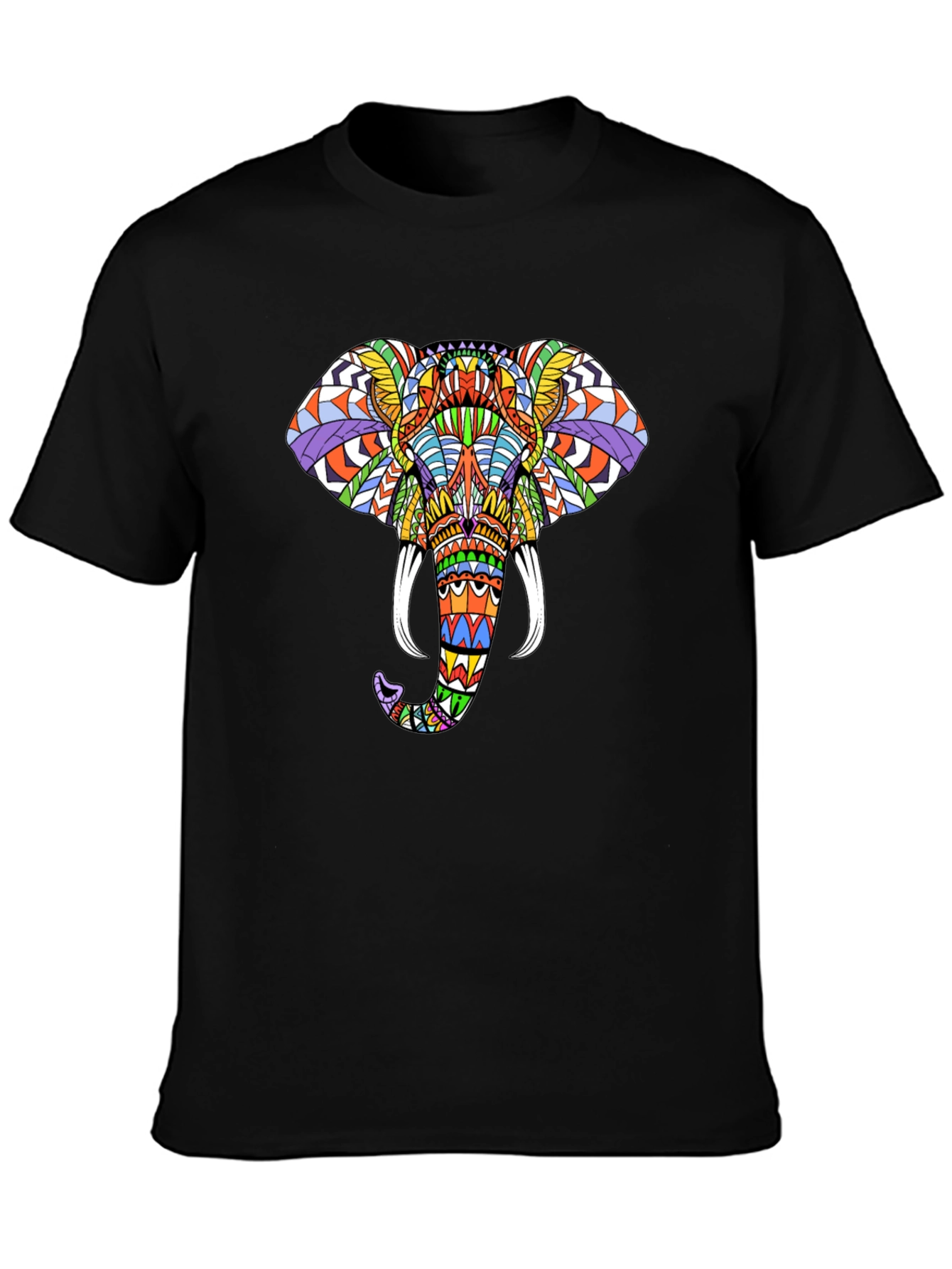 Vibrant Elephant Graphic Tee - Unique Design