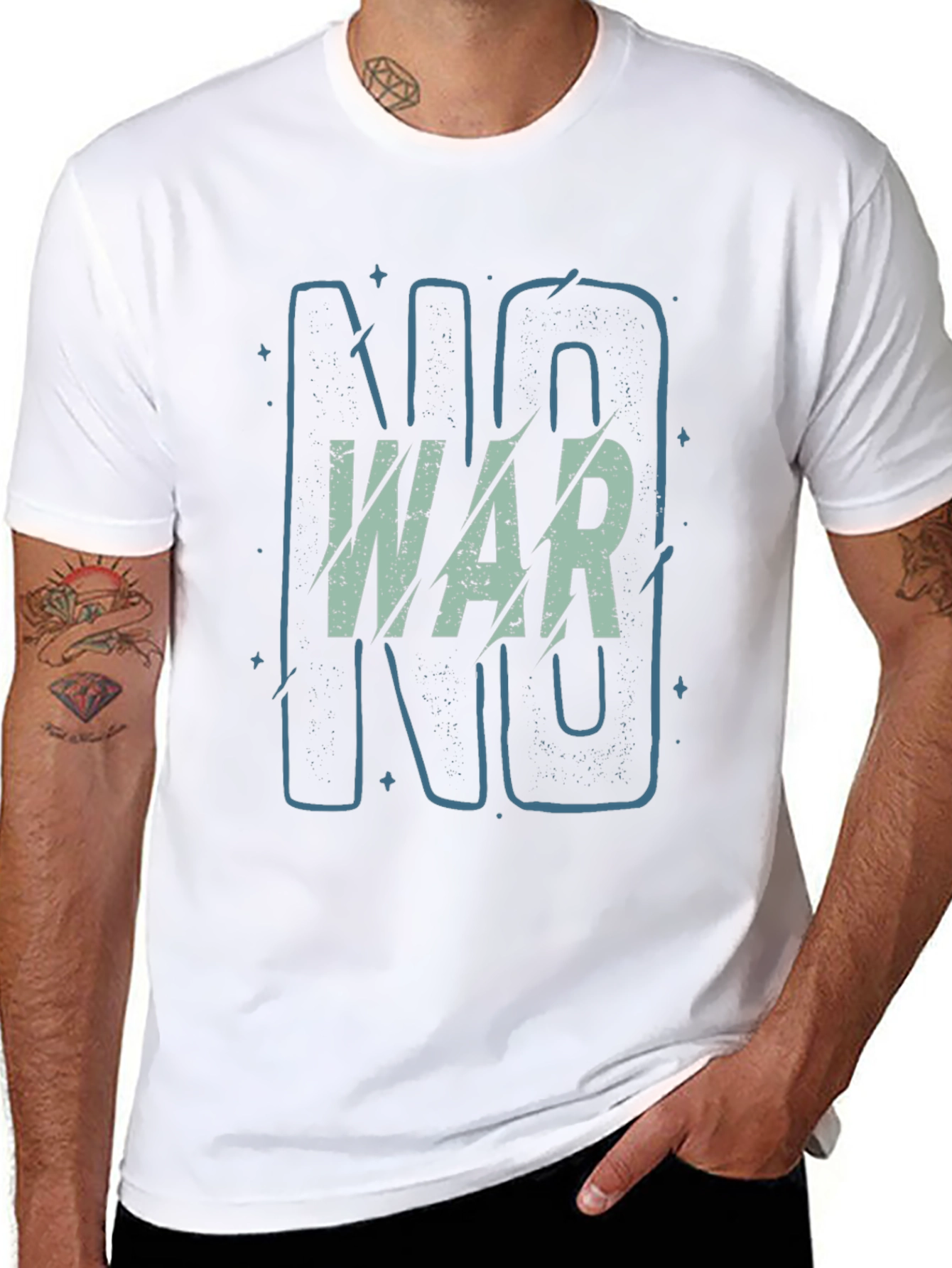 No War Graphic Tee - Peaceful Statement Shirt