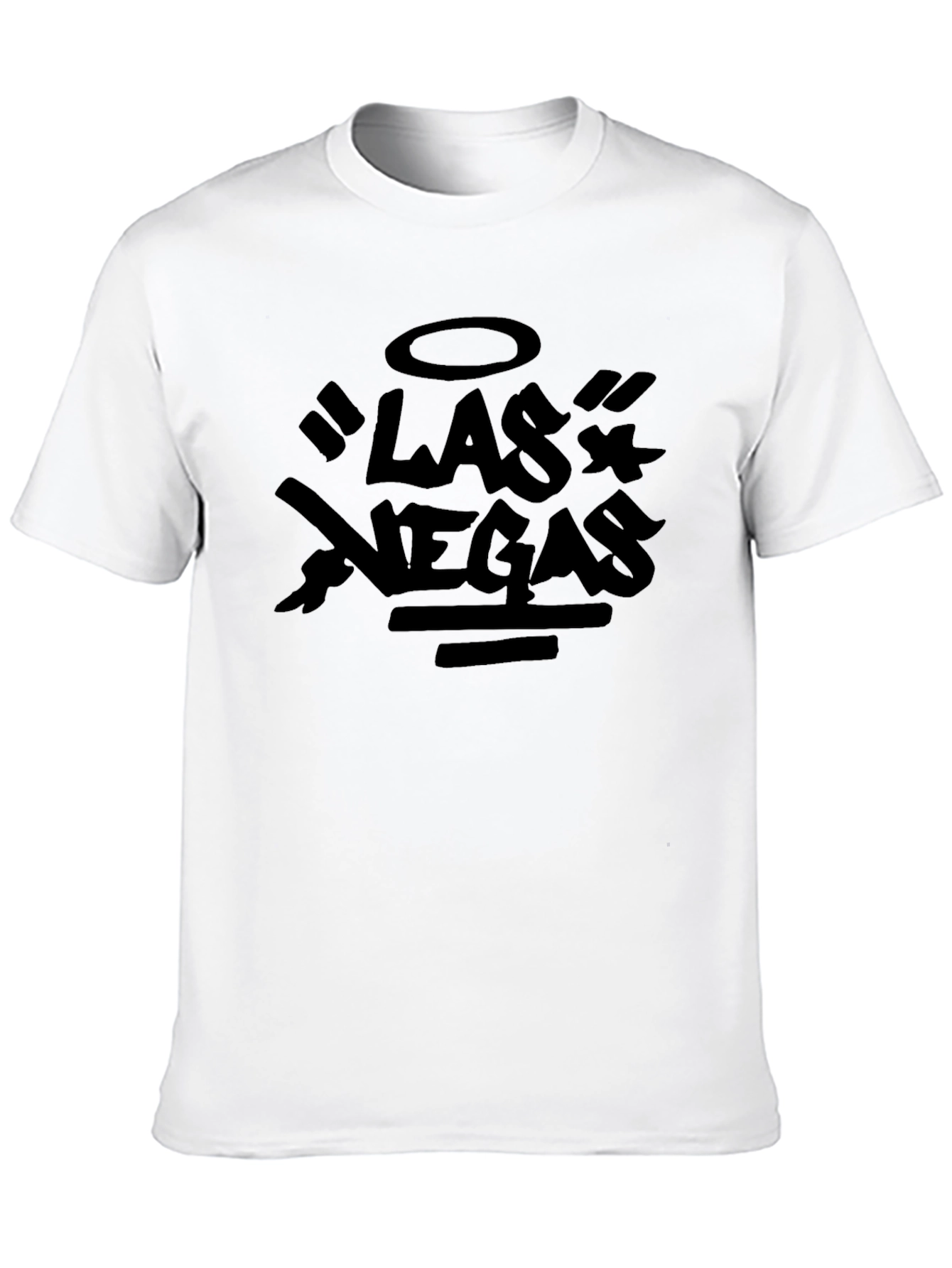 Las Vegas Graphic Print Crew Neck T-Shirt