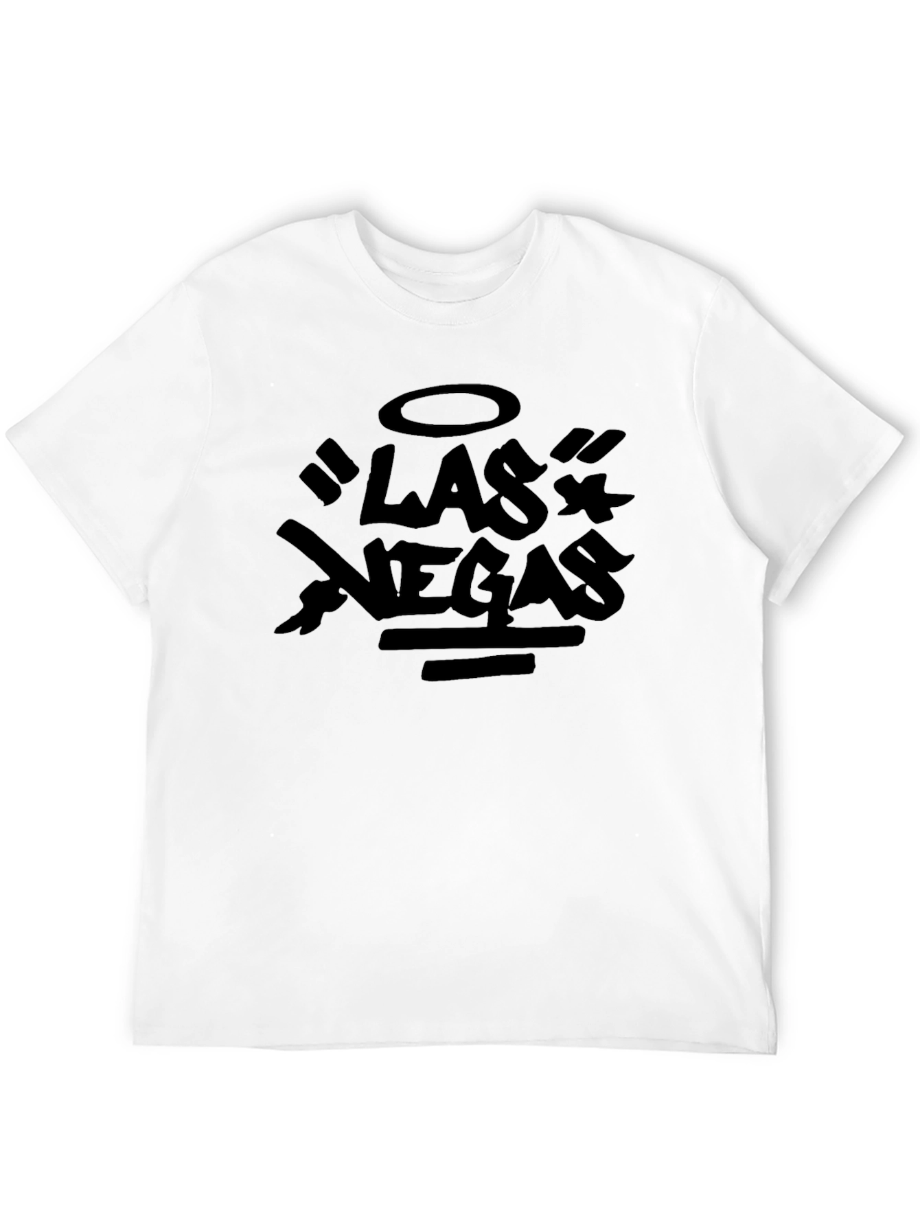 Las Vegas Graphic Print Crew Neck T-Shirt