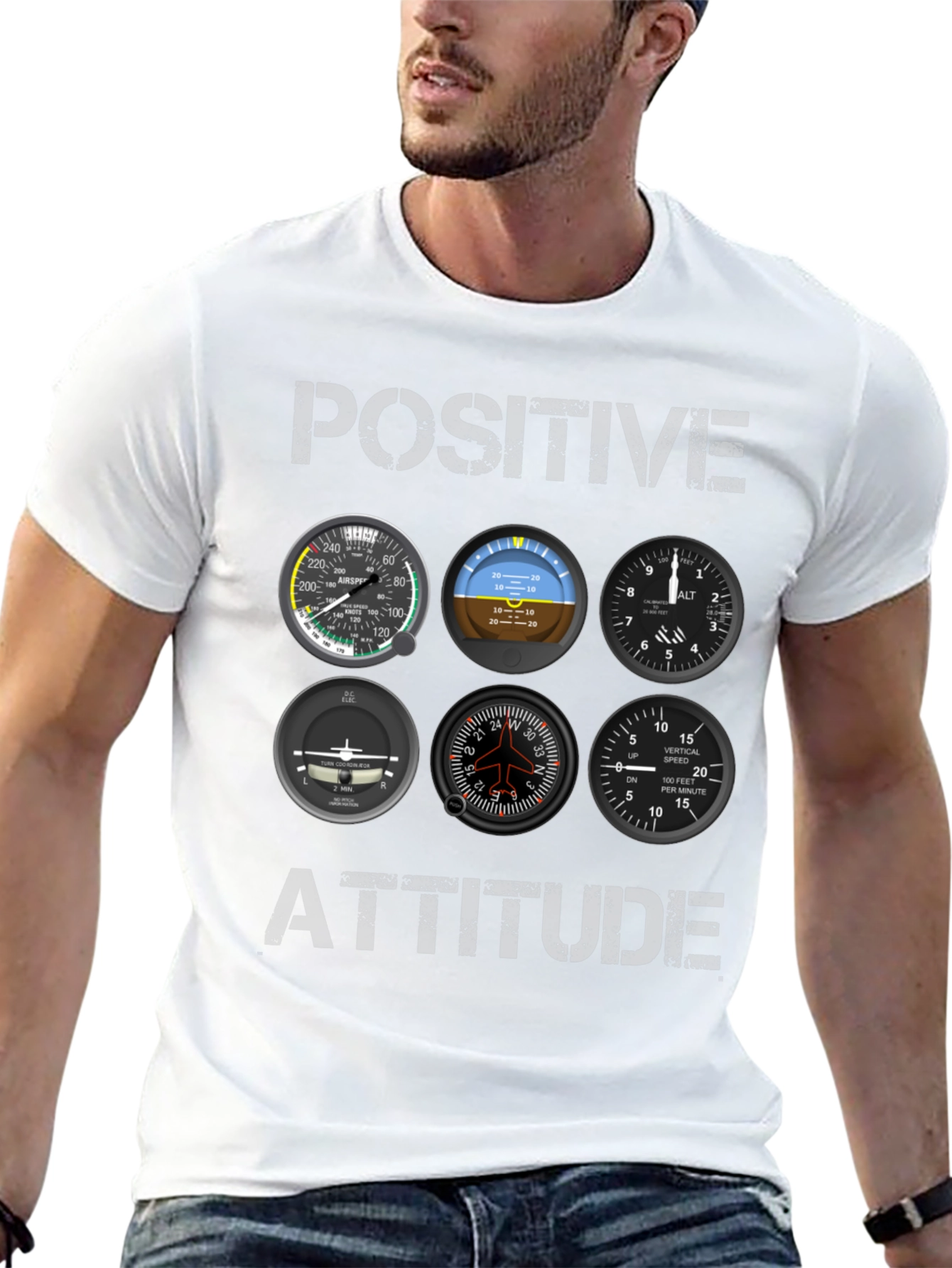 Positive Attitude Pilot Aviation T-Shirt