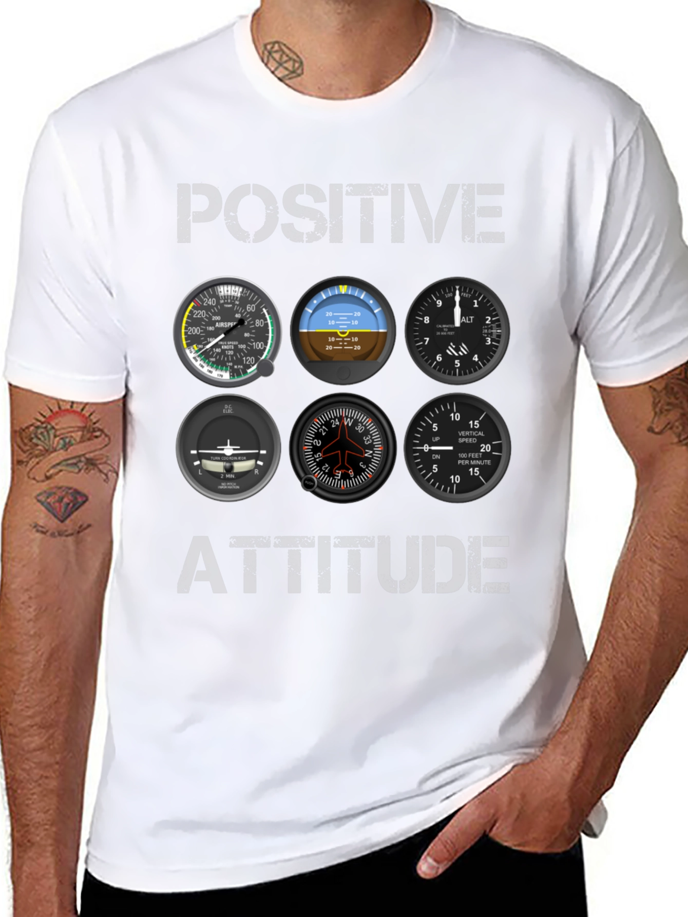 Positive Attitude Pilot Aviation T-Shirt