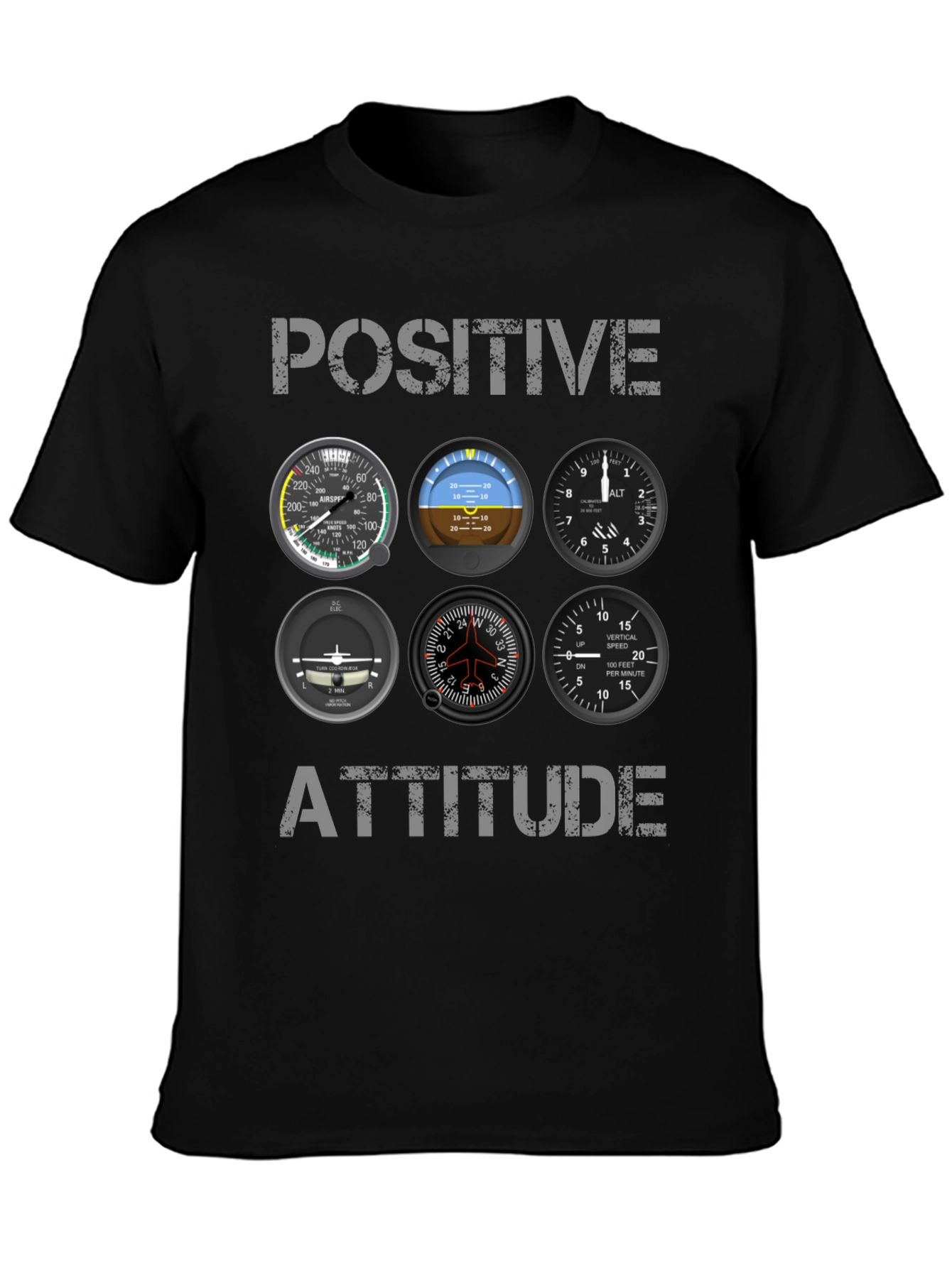 Positive Attitude Pilot Aviation T-Shirt