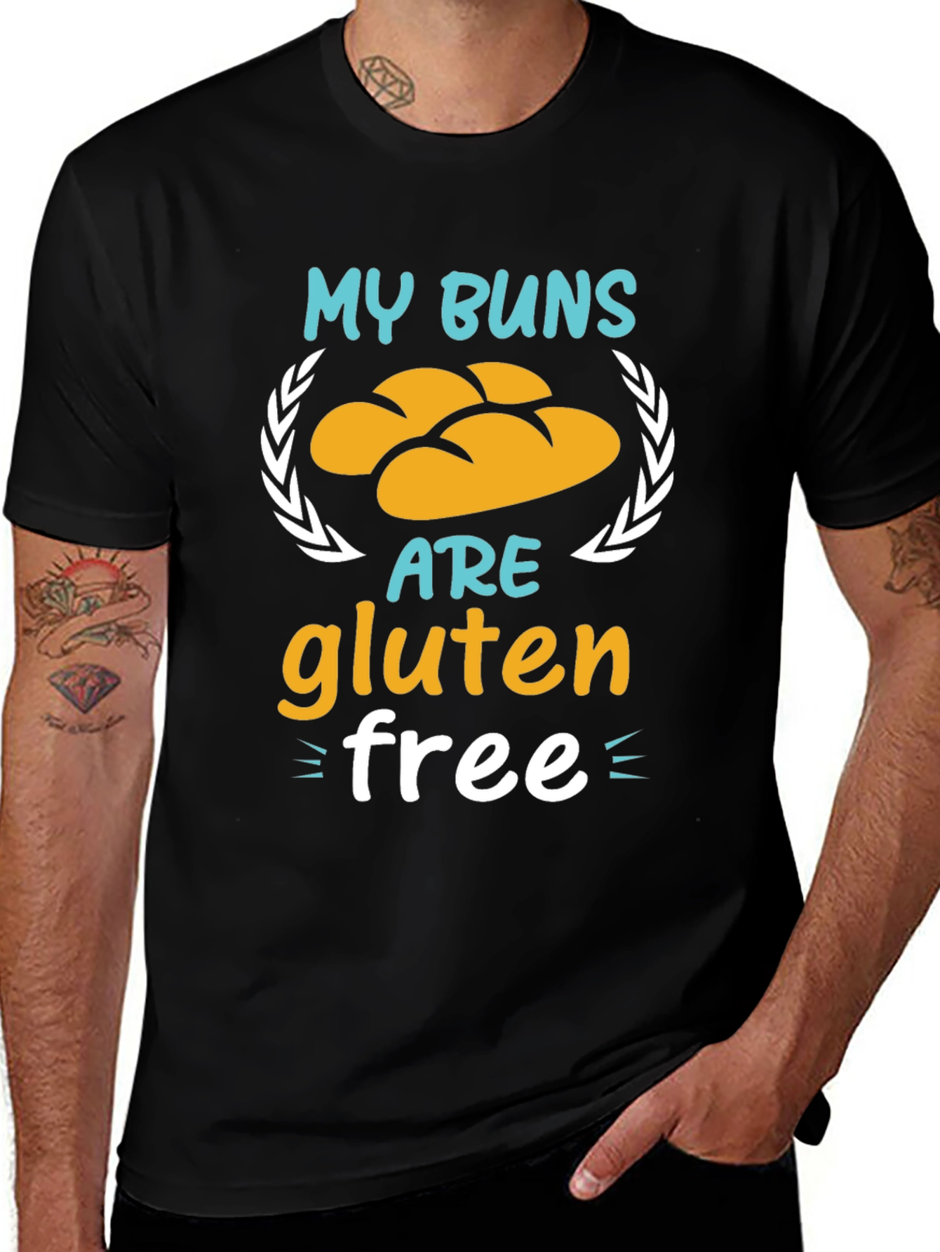 Gluten-Free Buns Graphic T-Shirt