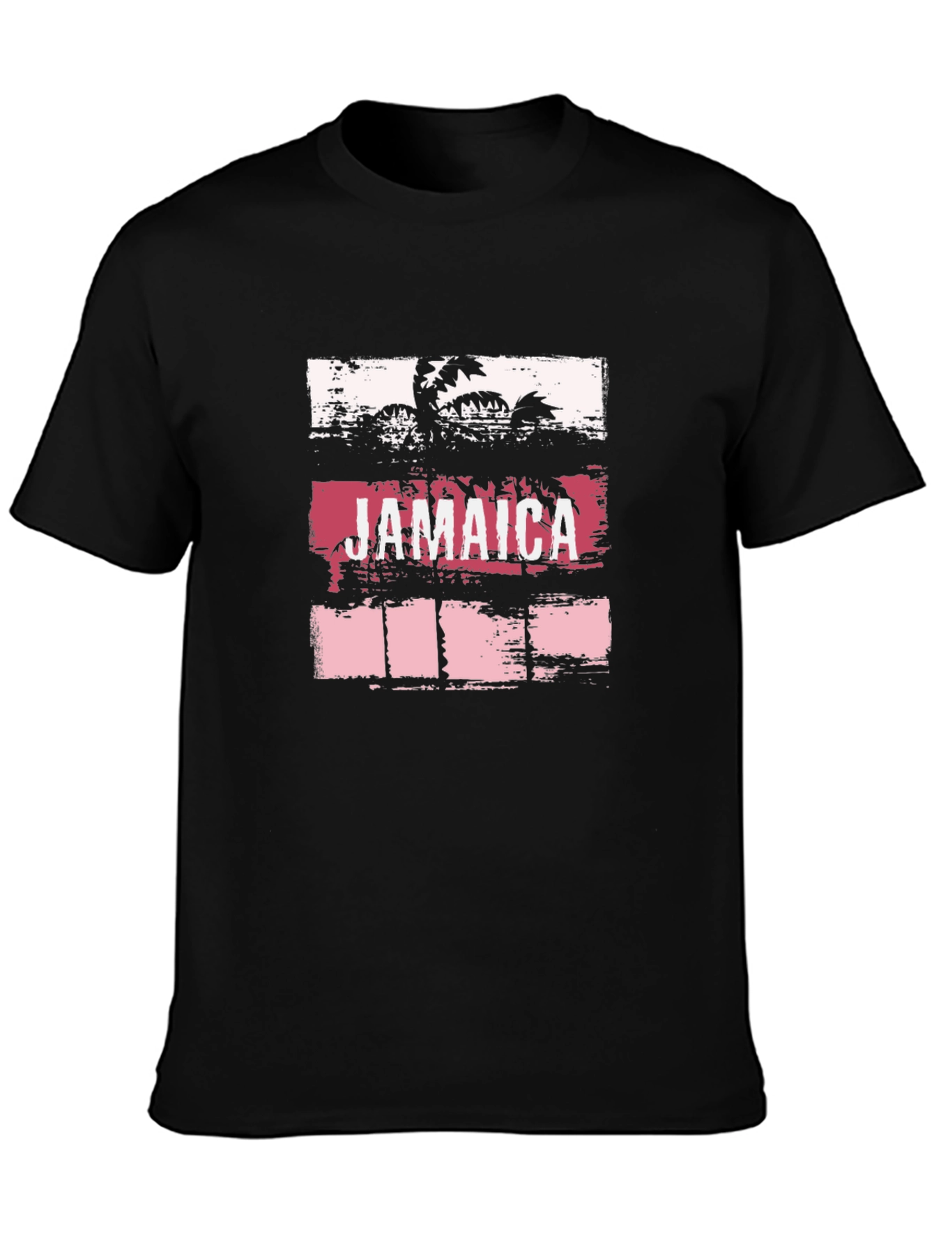 Jamaica Palm Graphic Tee - Tropical Vacation Shirt