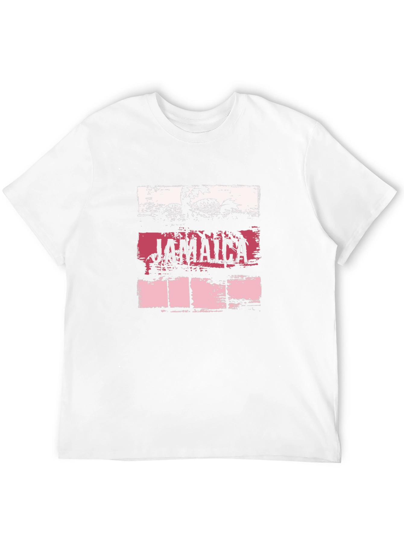 Jamaica Palm Graphic Tee - Tropical Vacation Shirt