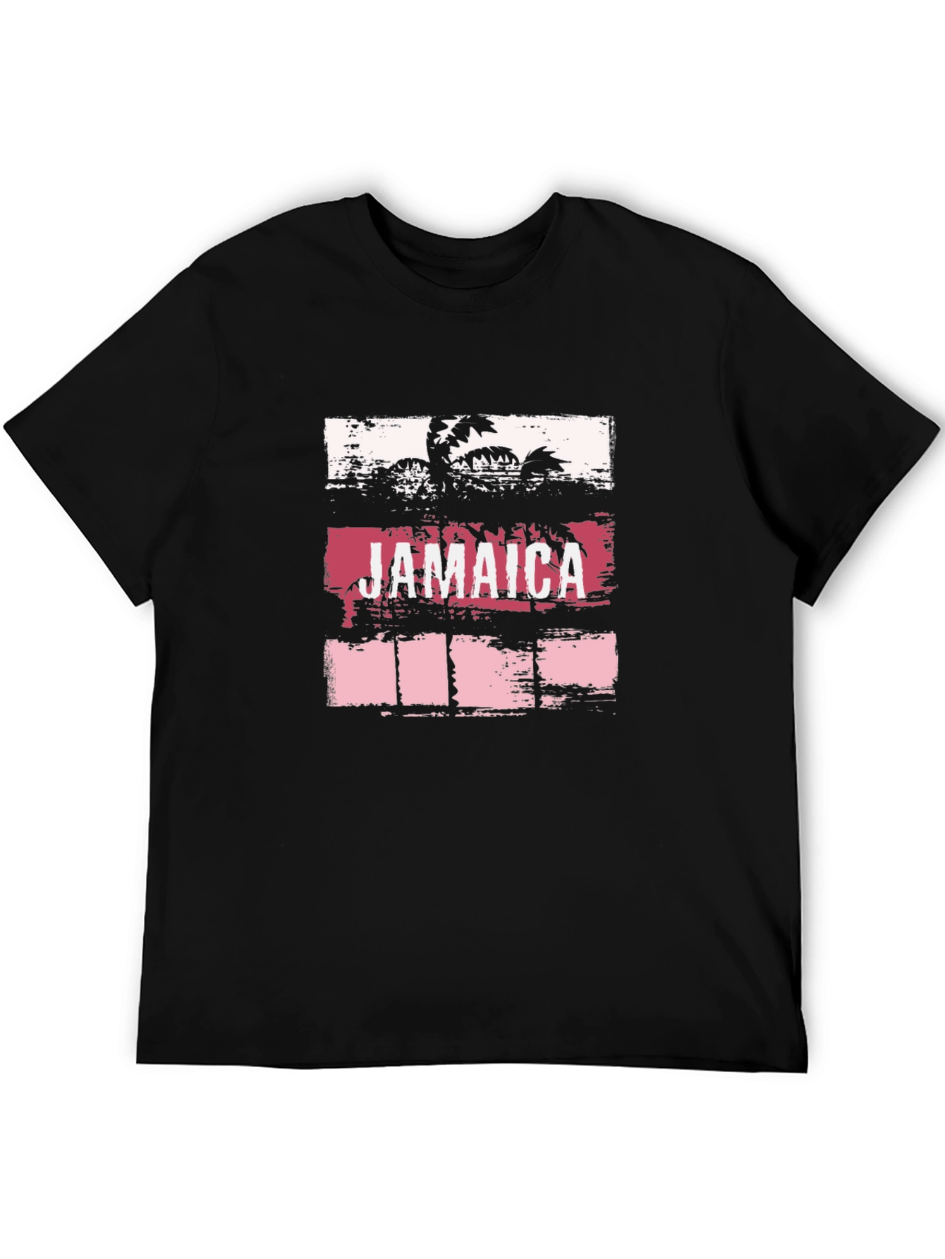 Jamaica Palm Graphic Tee - Tropical Vacation Shirt
