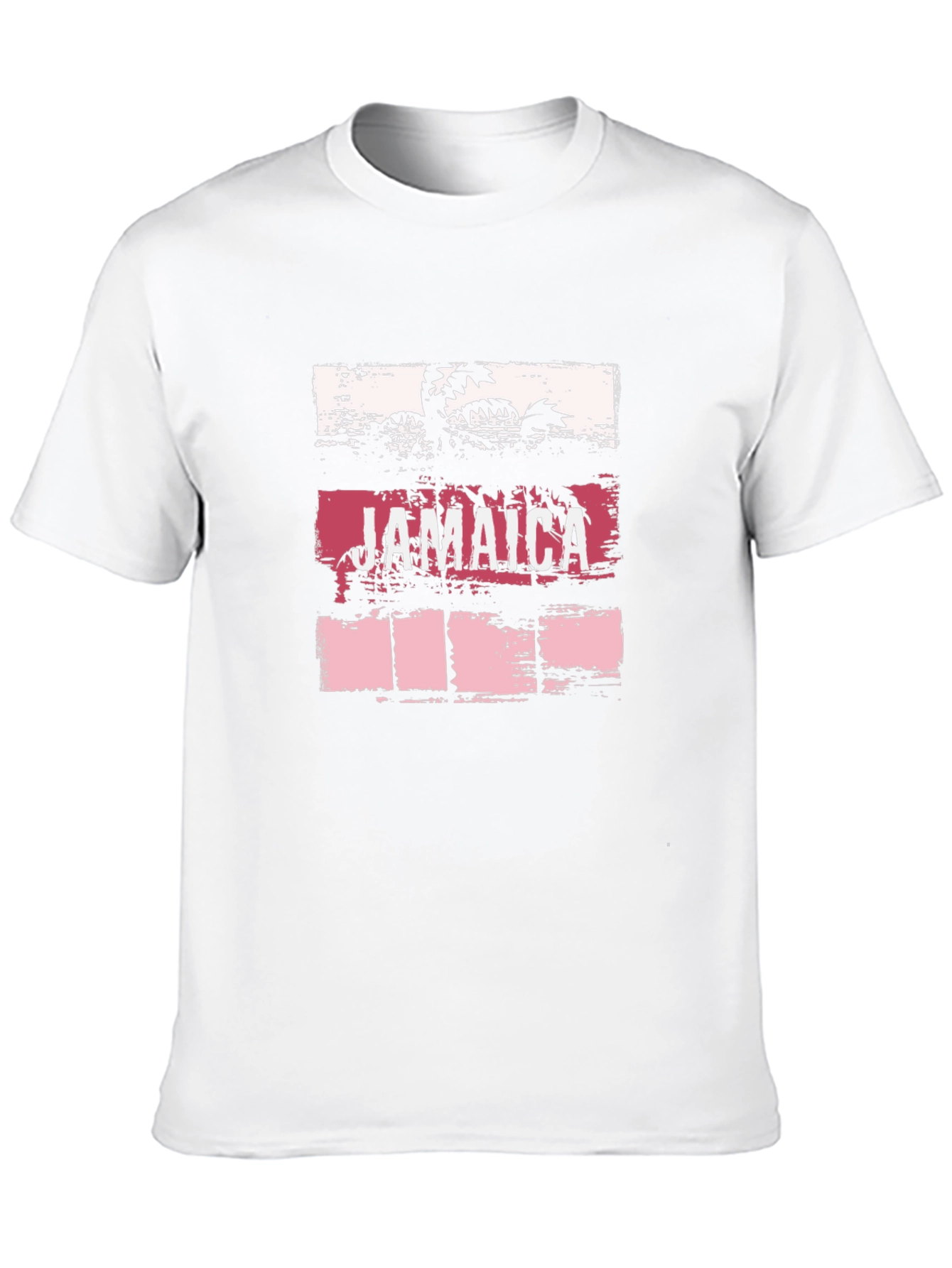 Jamaica Palm Graphic Tee - Tropical Vacation Shirt